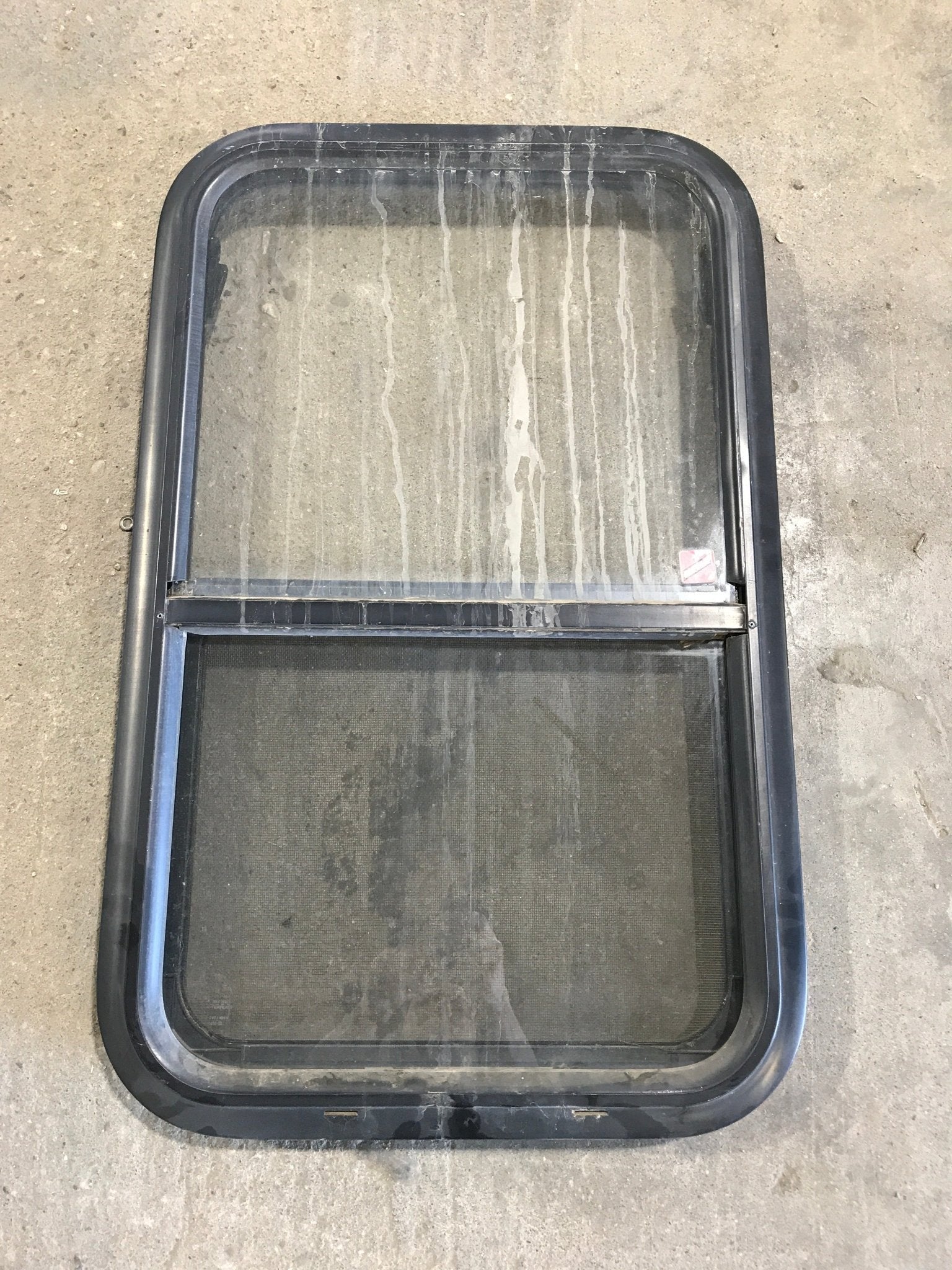 Used Black Radius Opening Window : 28 3/4