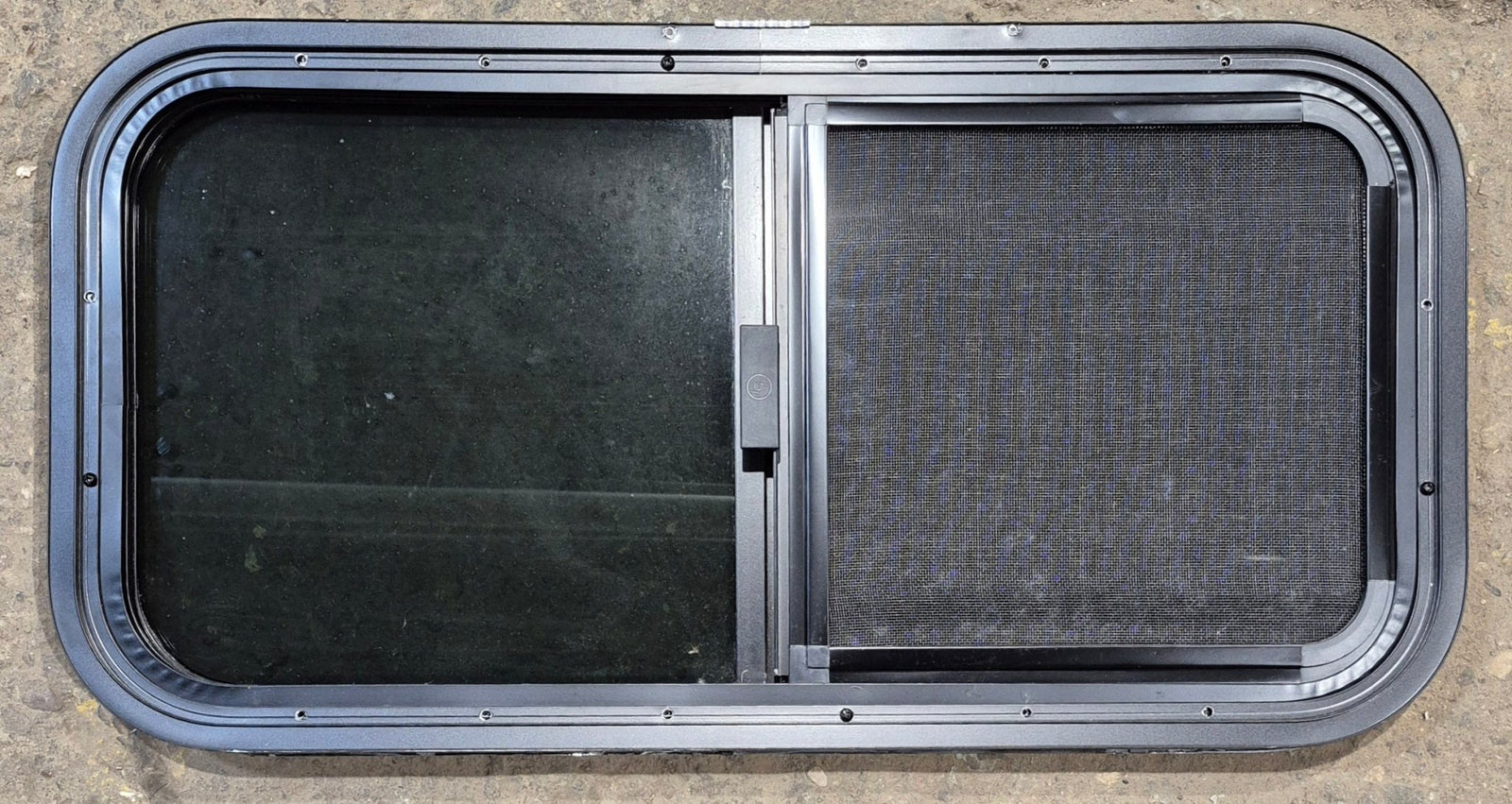 Used Black Radius Opening Window : 29 1/2