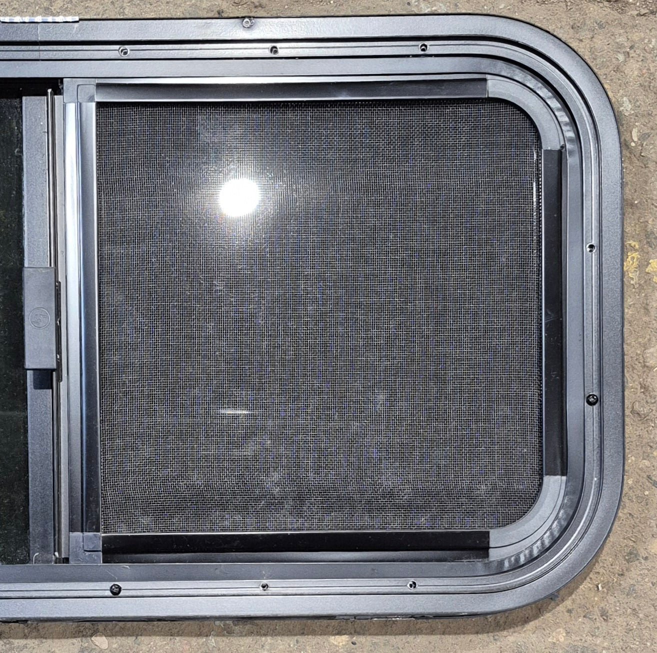 Used Black Radius Opening Window : 29 1/2