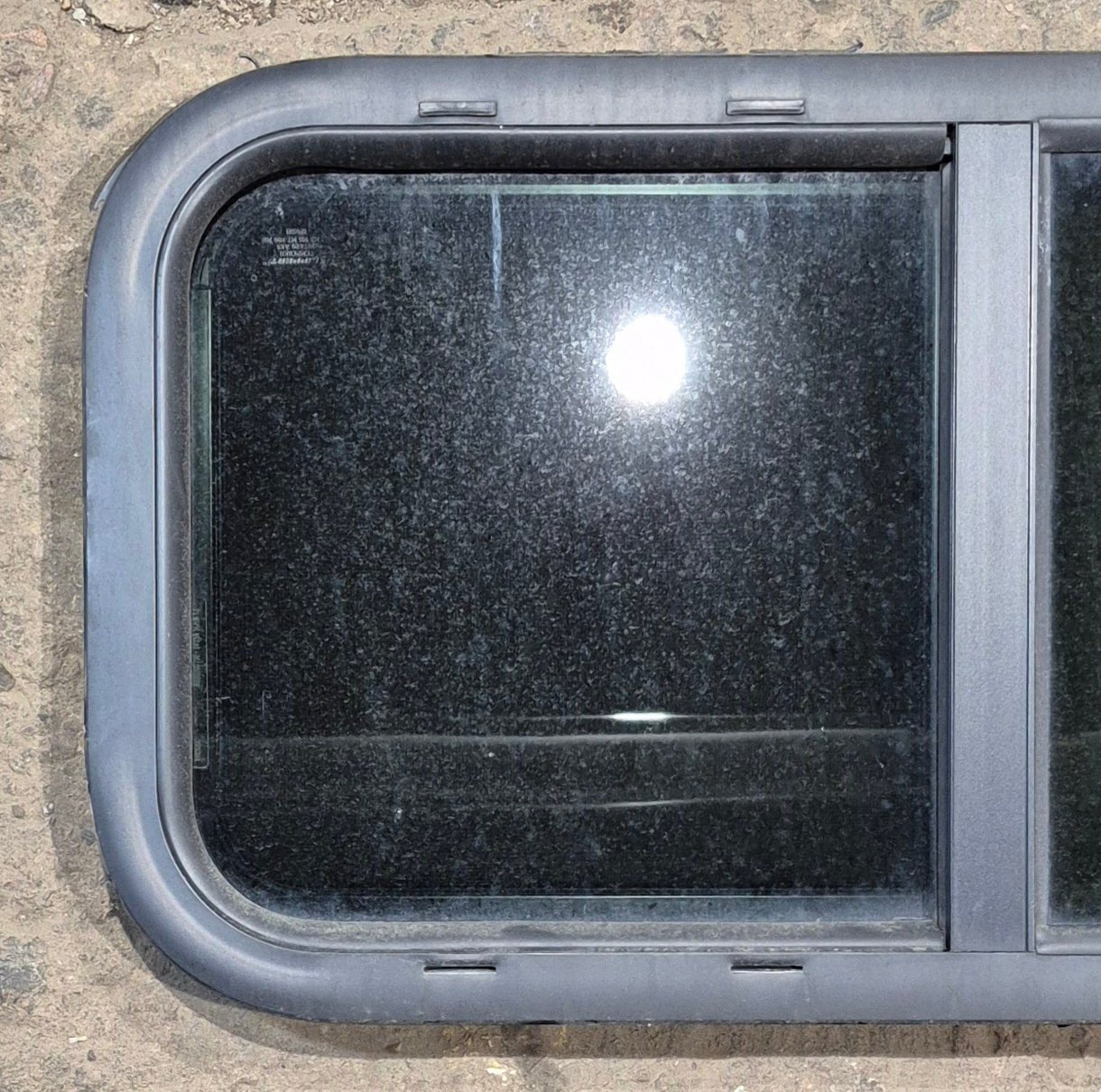 Used Black Radius Opening Window : 29 1/2