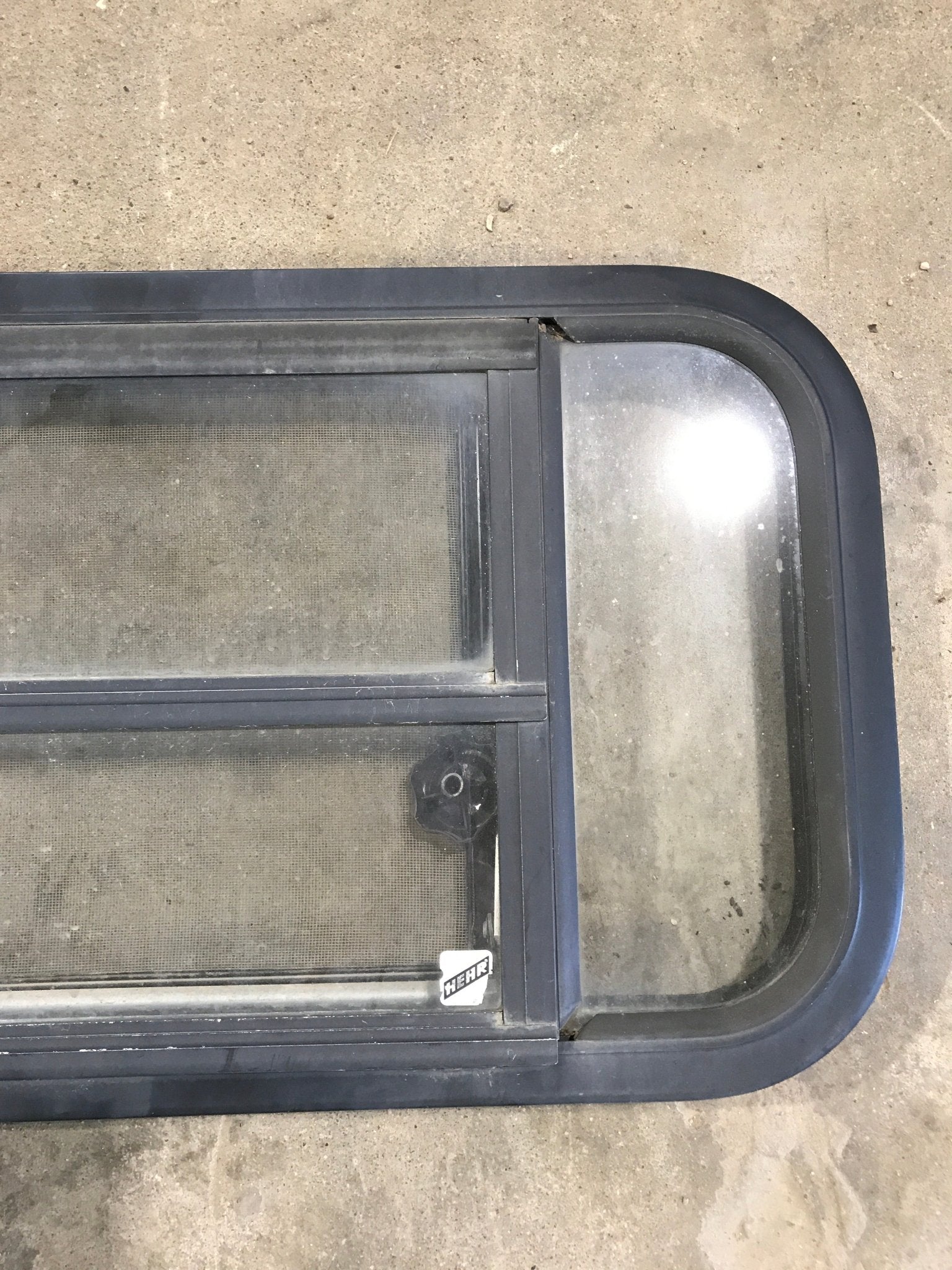 Used Black Radius Opening Window : 29 1/2