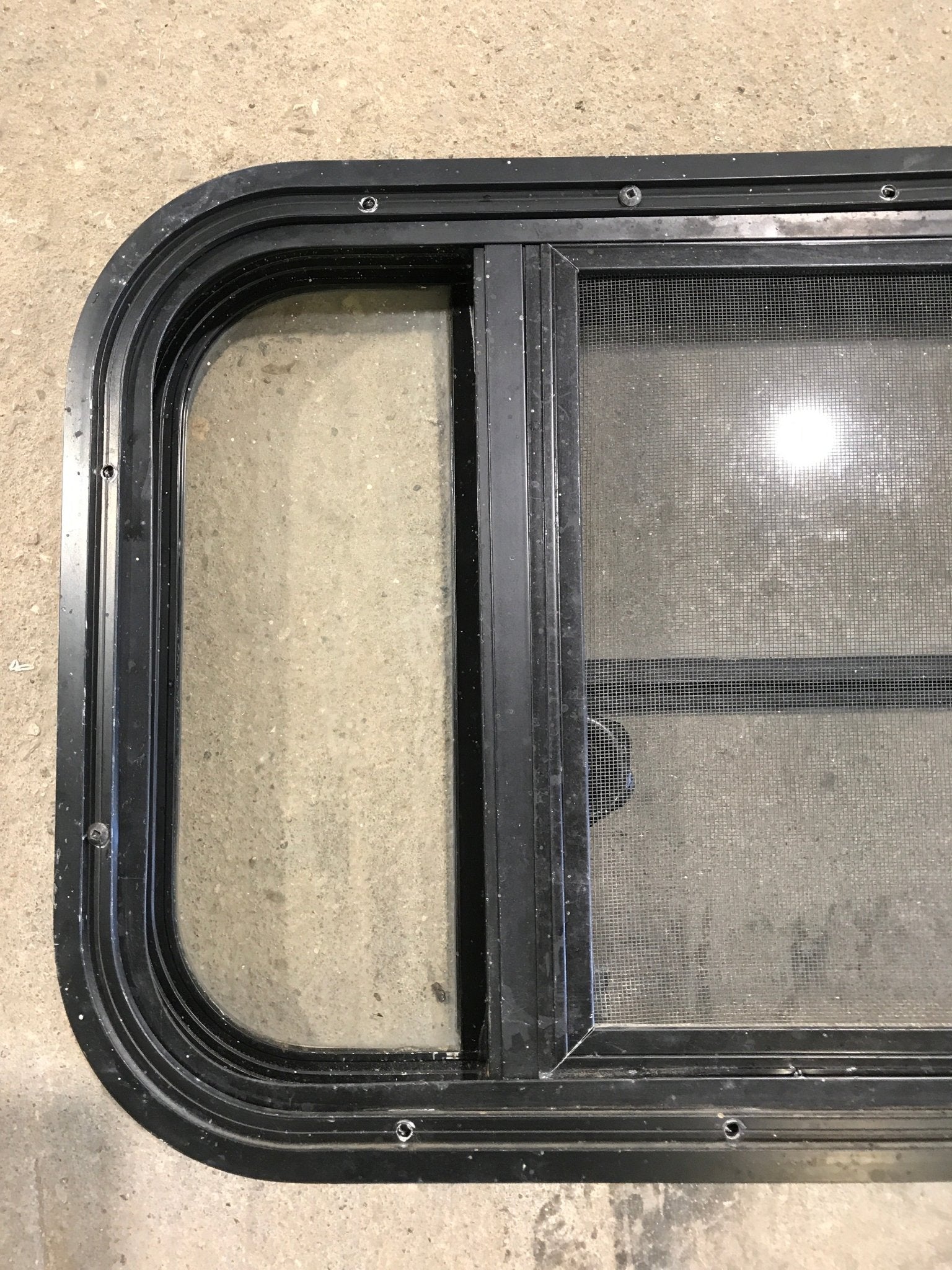 Used Black Radius Opening Window : 29 1/2