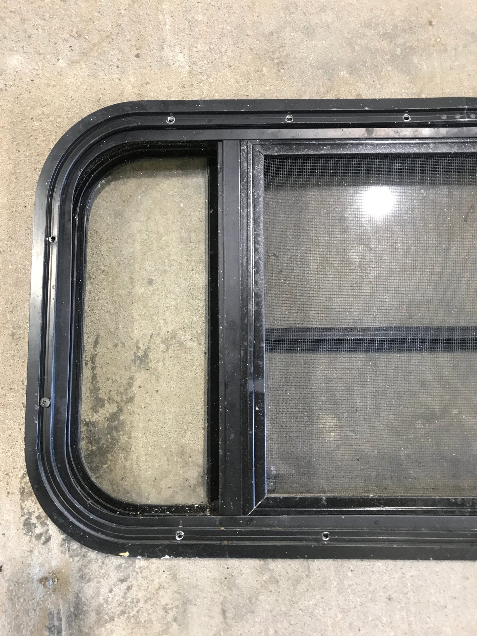 Used Black Radius Opening Window : 29 1/2