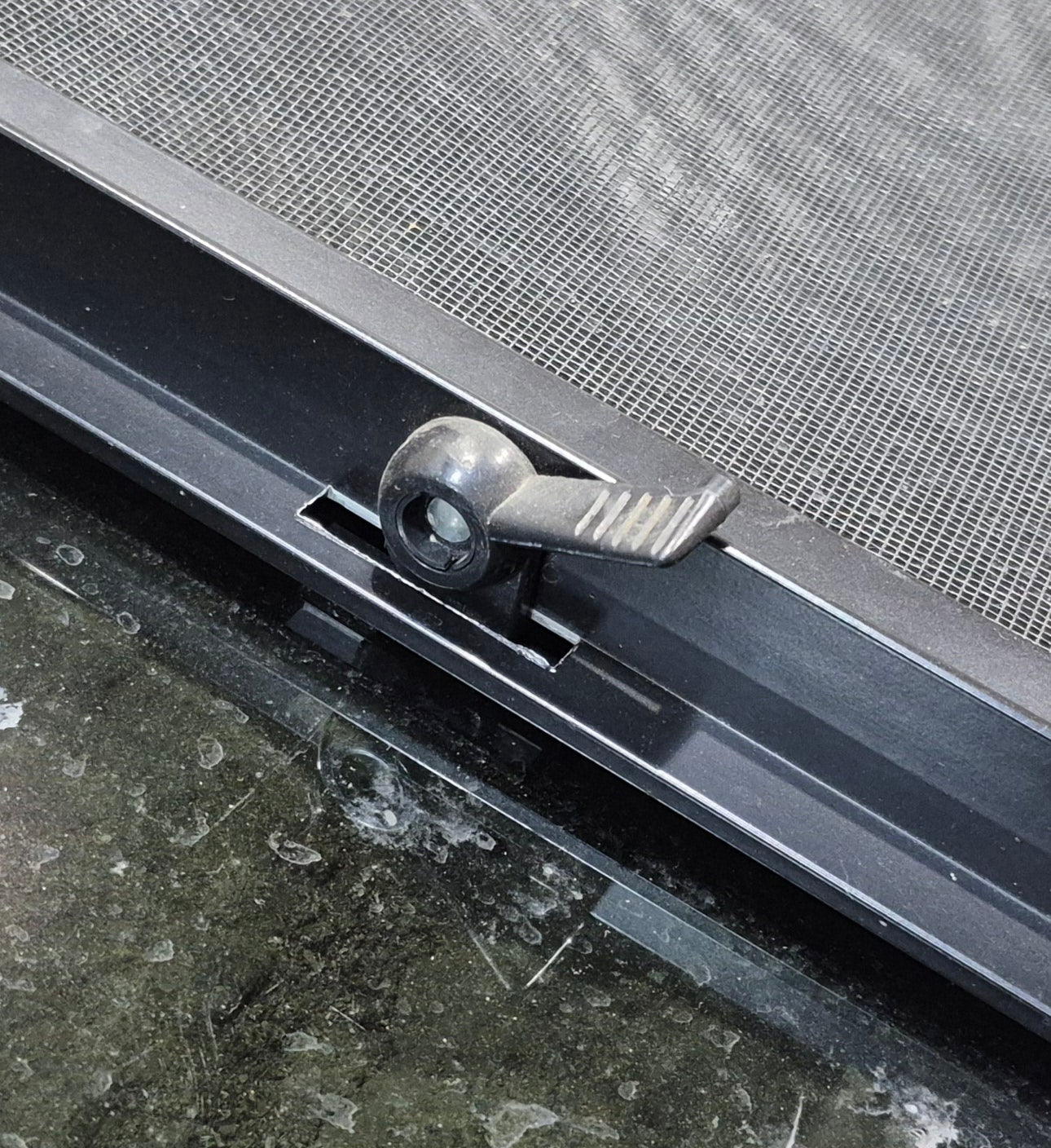 Used Black Radius Opening Window : 29 1/2