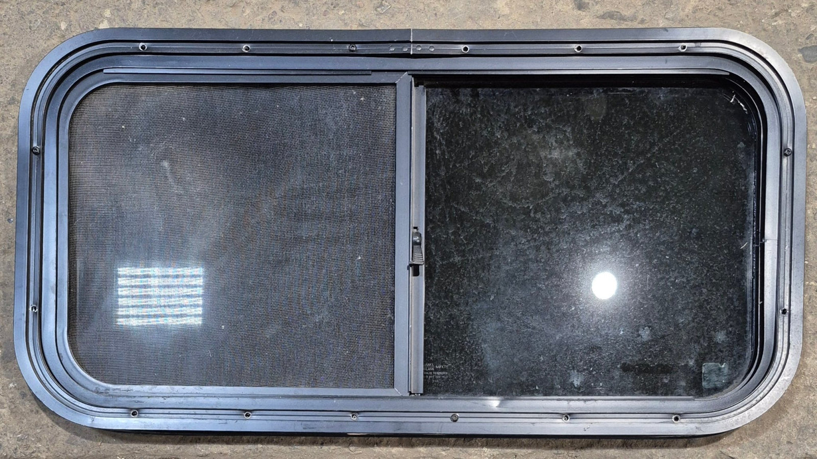 Used Black Radius Opening Window : 29 1/2