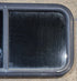 Used Black Radius Opening Window : 29 1/2" W x 14 1/4" H x 1 1/4" - Young Farts RV Parts