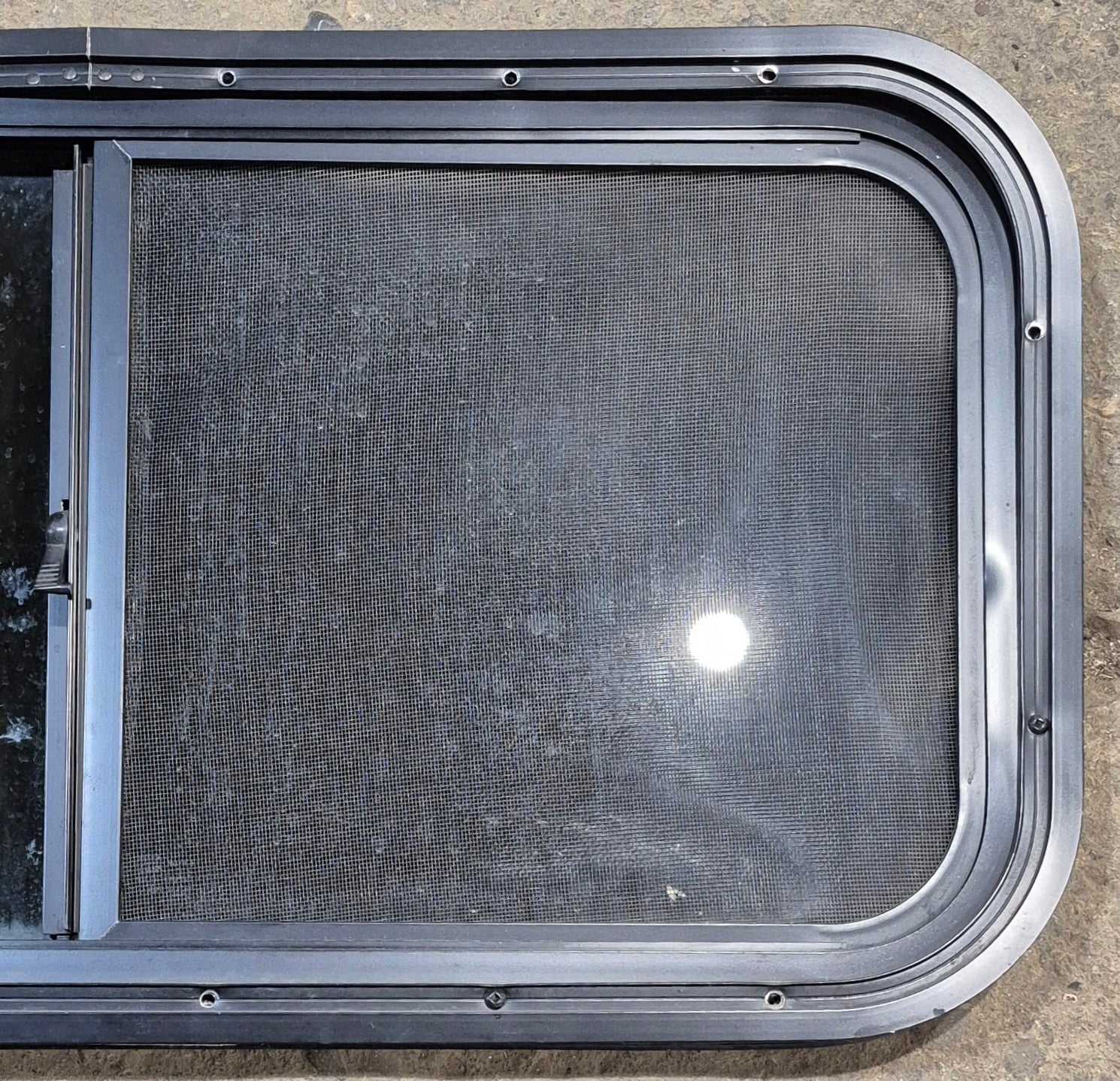 Used Black Radius Opening Window : 29 1/2