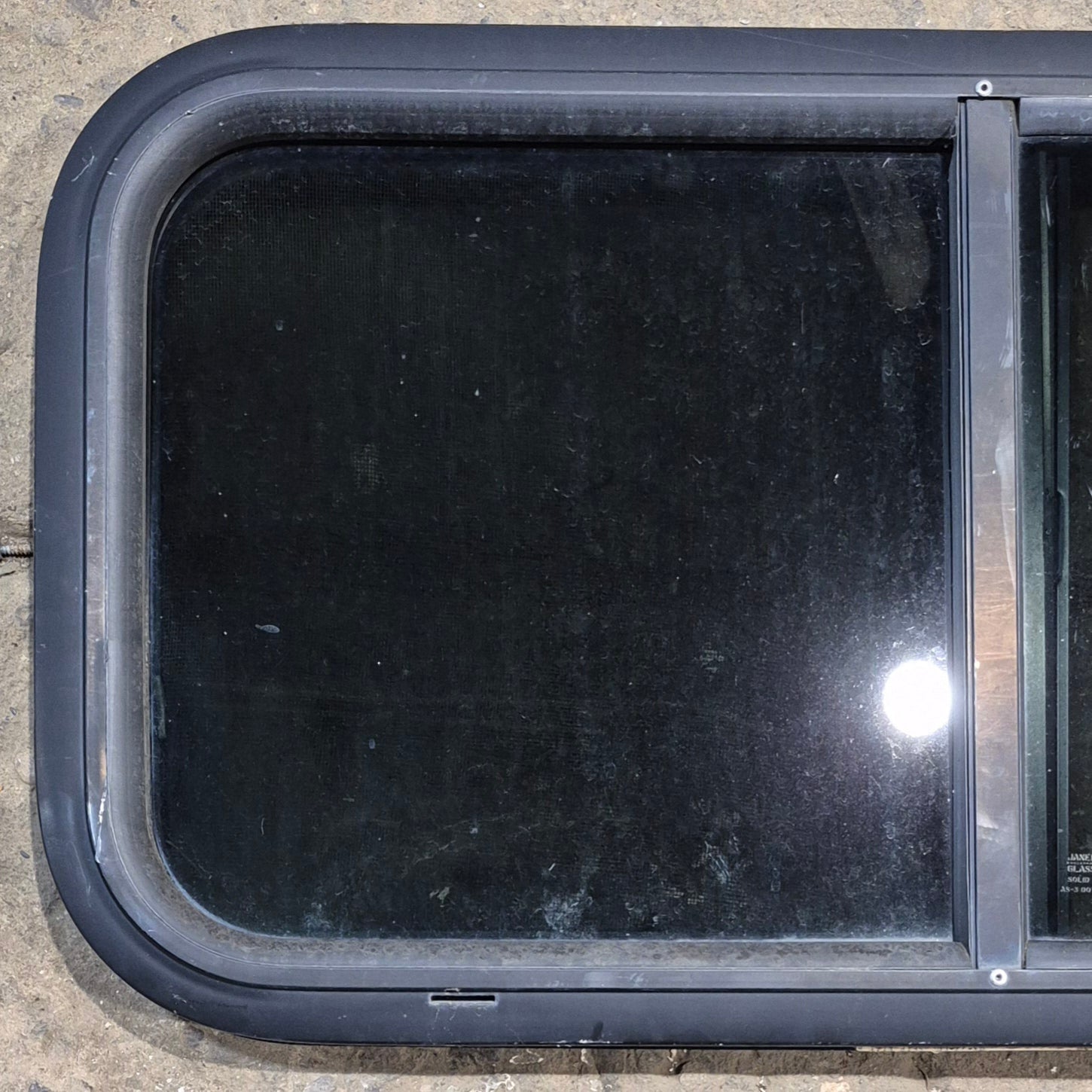 Used Black Radius Opening Window : 29 1/2