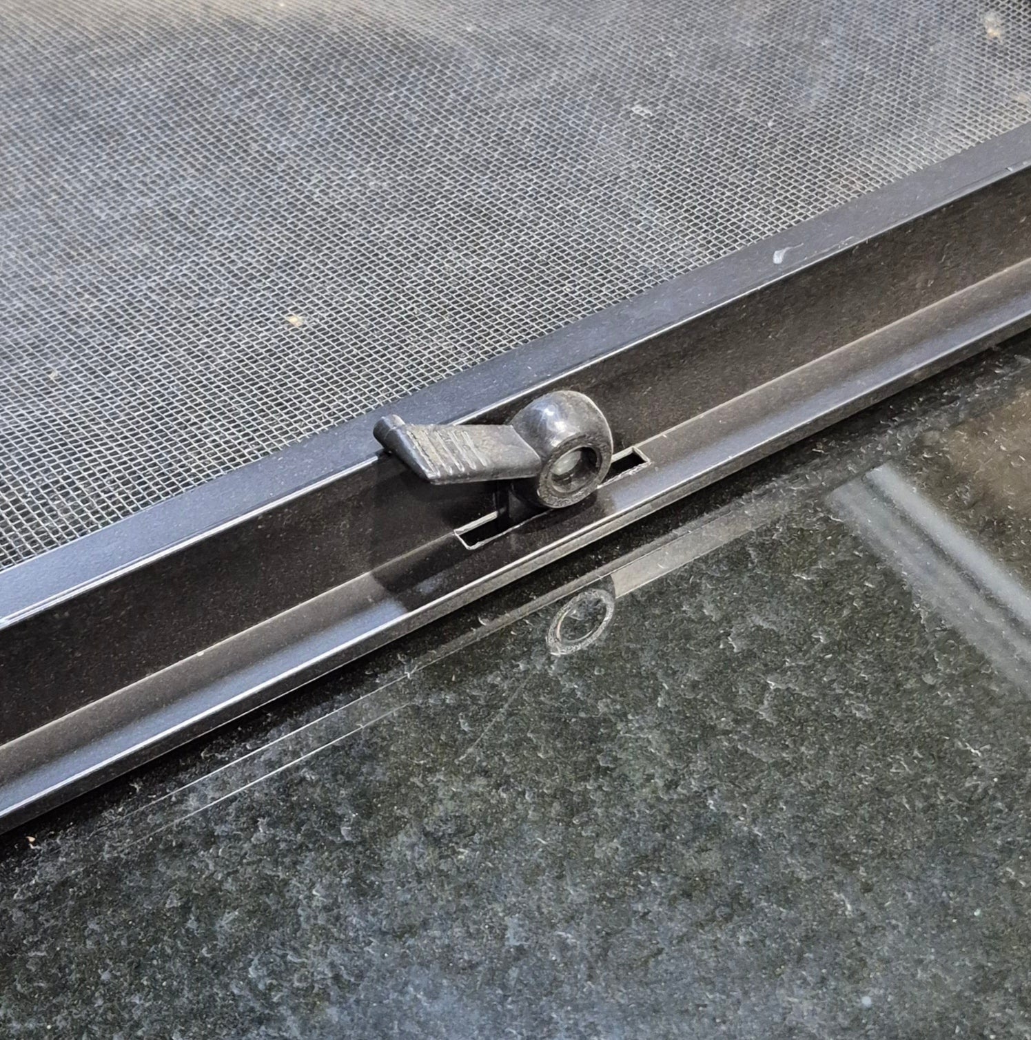 Used Black Radius Opening Window : 29 1/2