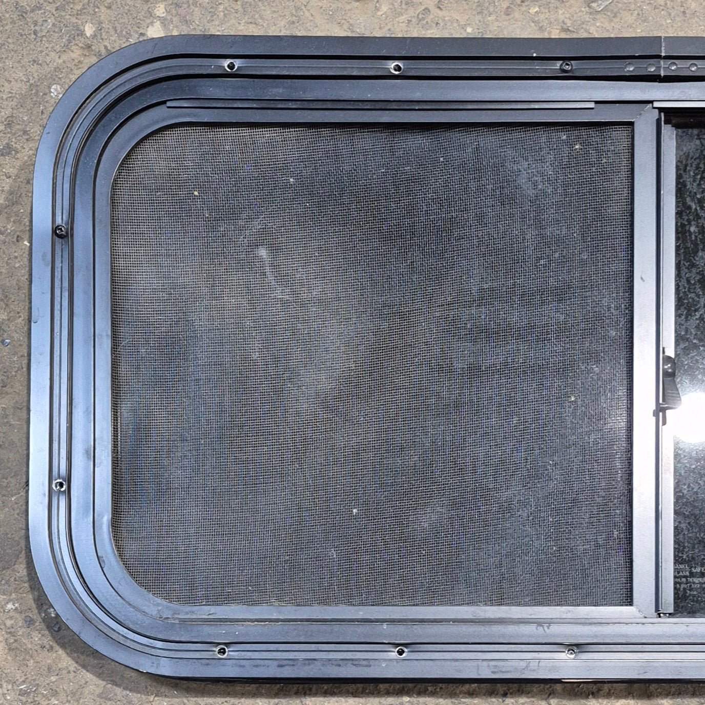 Used Black Radius Opening Window : 29 1/2