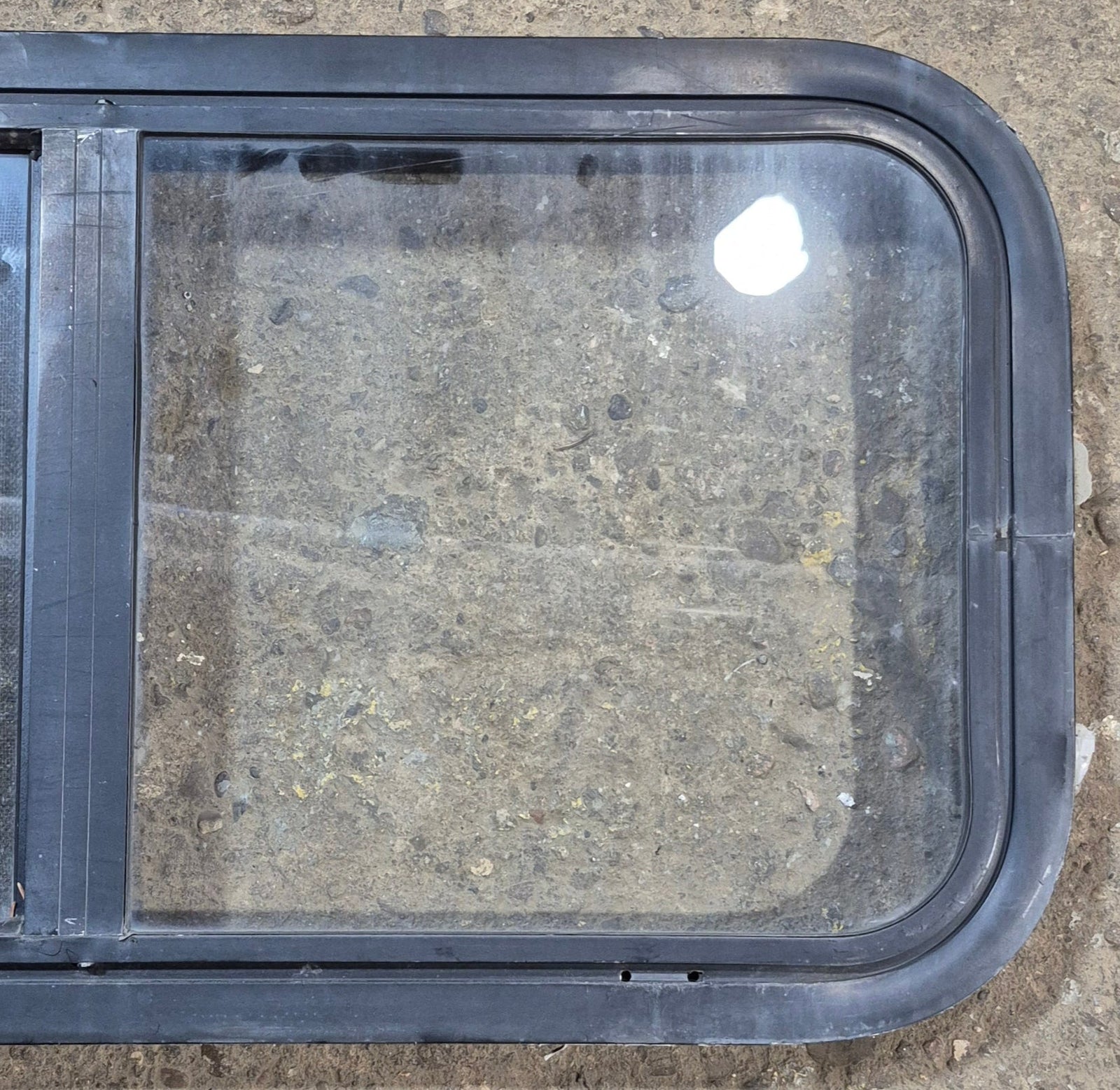 Used Black Radius Opening Window : 29 1/2