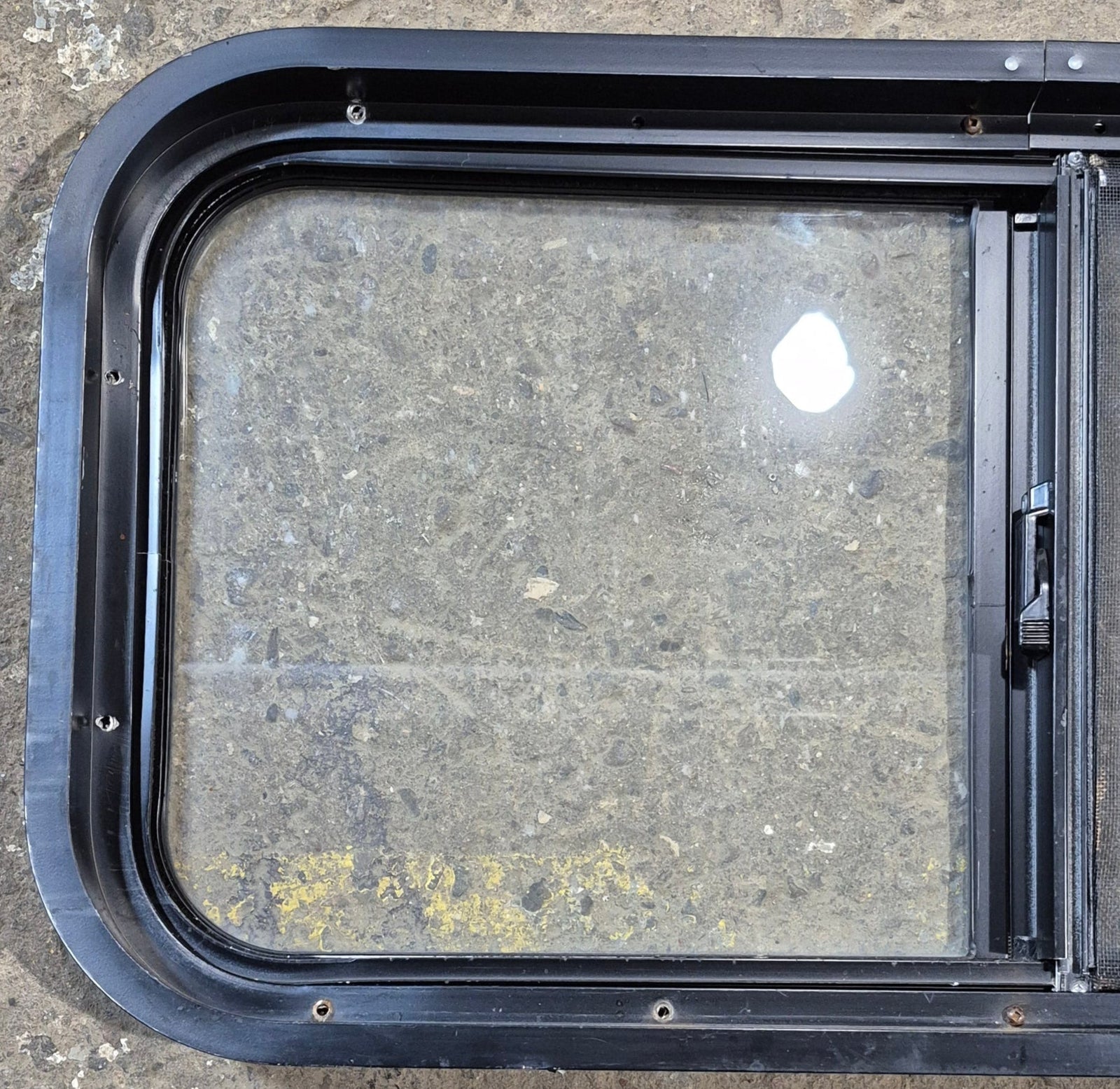 Used Black Radius Opening Window : 29 1/2