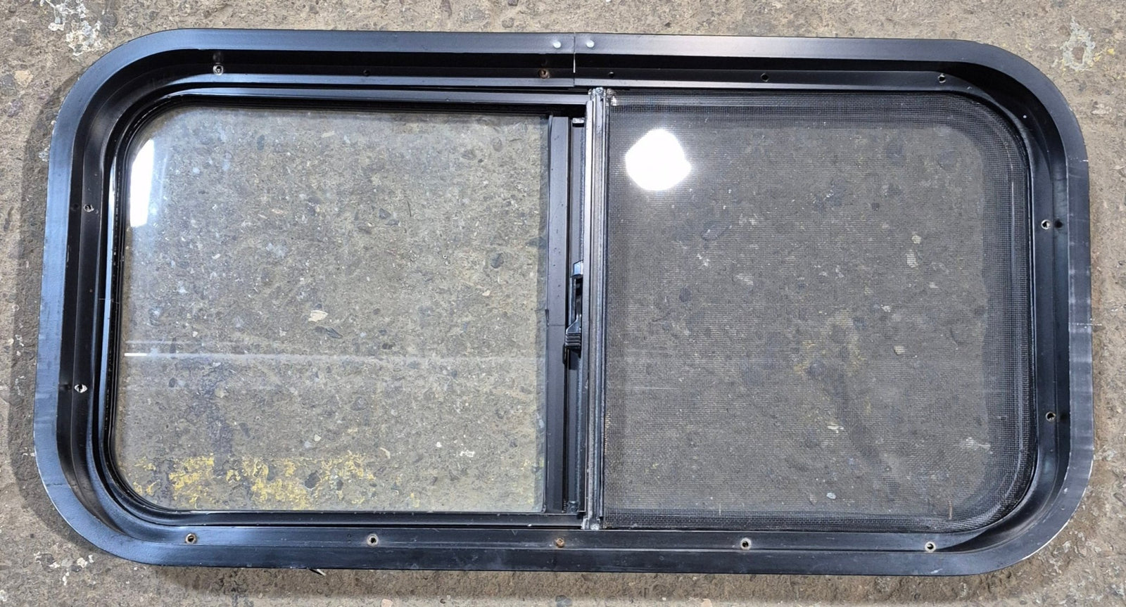 Used Black Radius Opening Window : 29 1/2