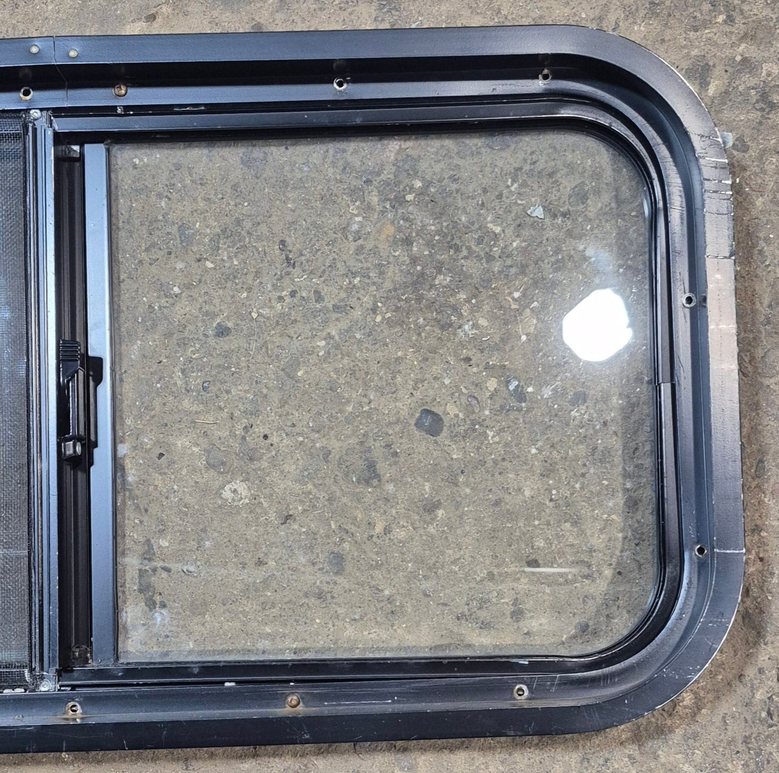 Used Black Radius Opening Window : 29 1/2