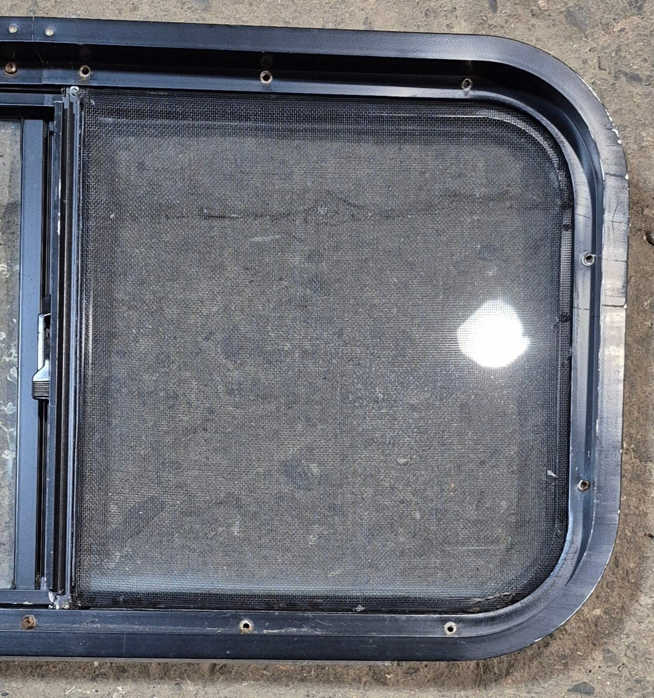 Used Black Radius Opening Window : 29 1/2