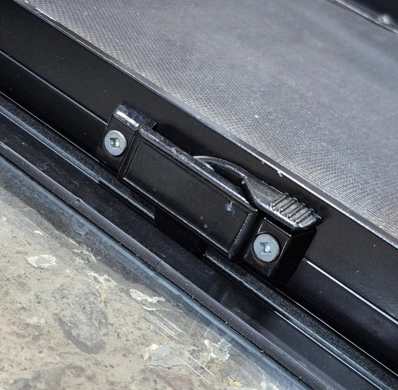 Used Black Radius Opening Window : 29 1/2