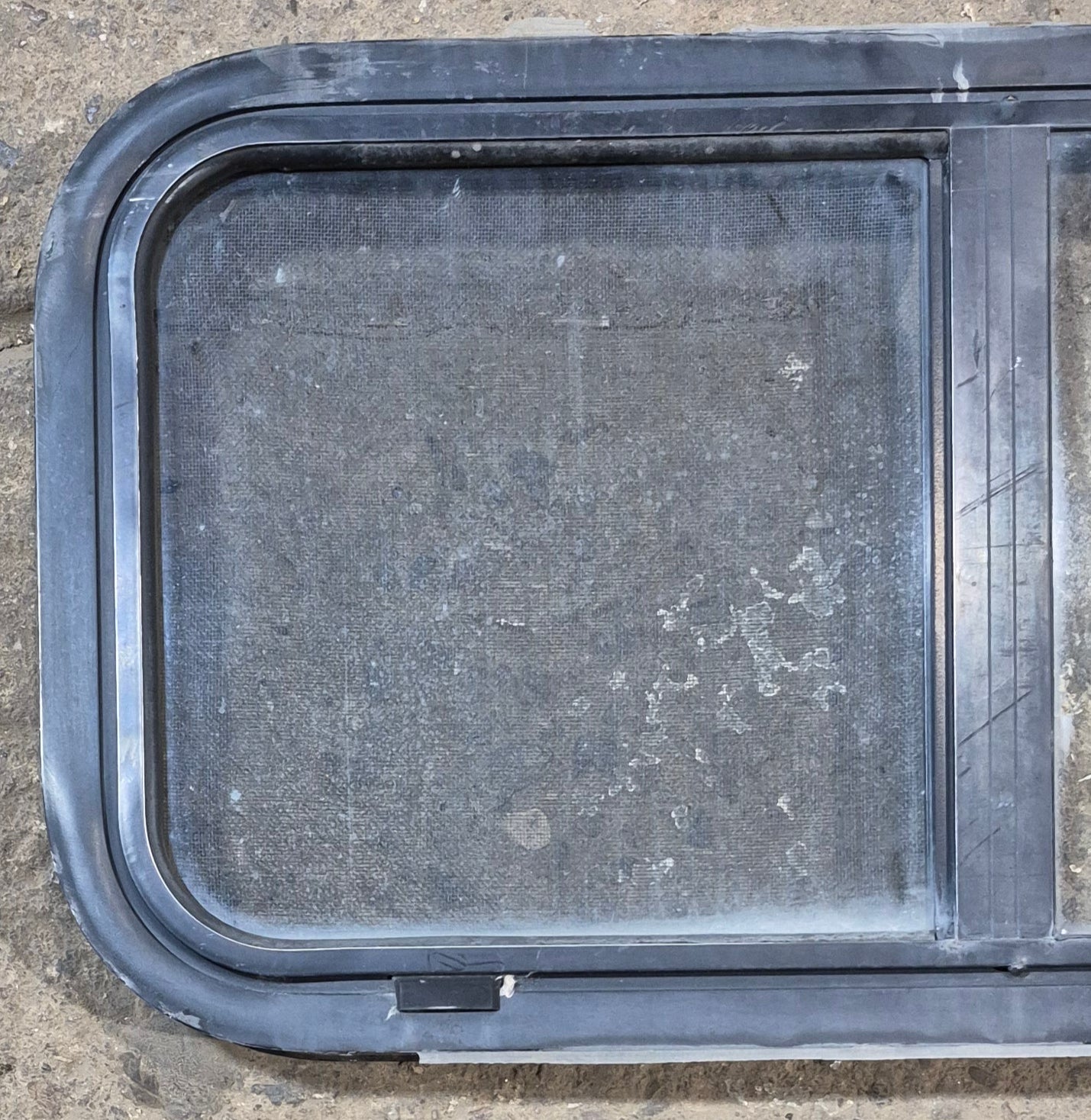 Used Black Radius Opening Window : 29 1/2