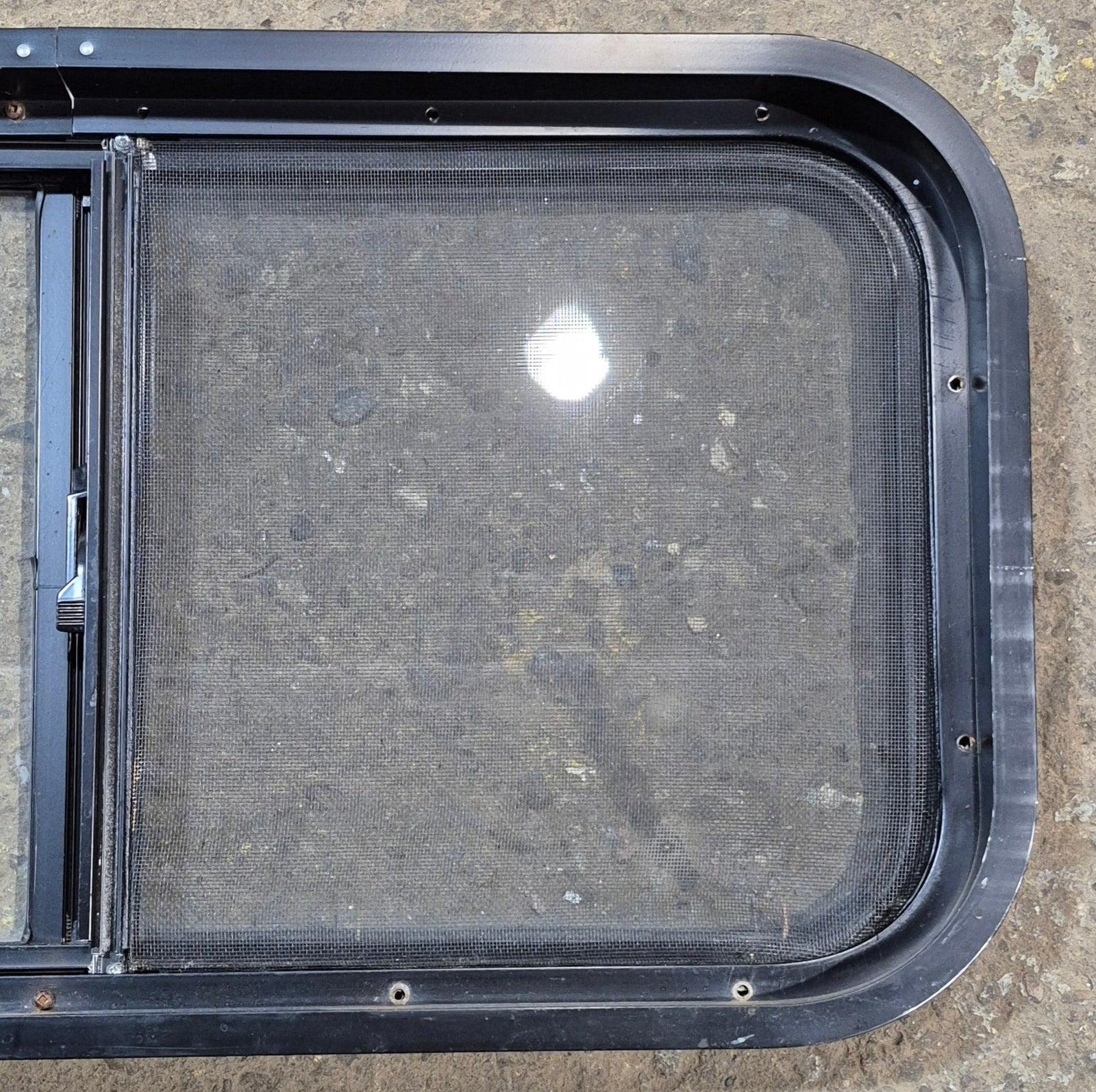 Used Black Radius Opening Window : 29 1/2