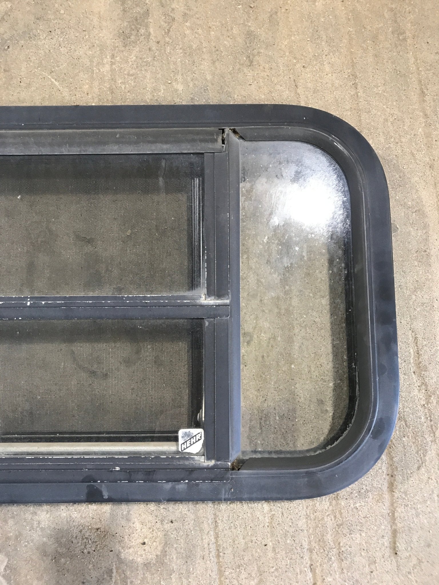 Used Black Radius Opening Window : 29 1/2