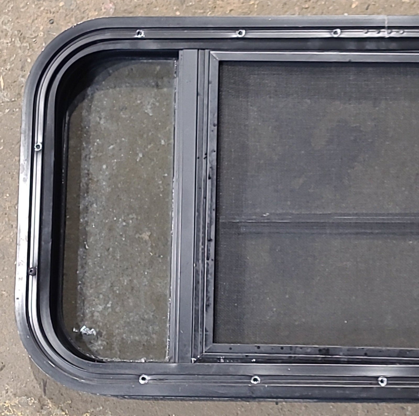 Used Black Radius Opening Window : 29 1/2
