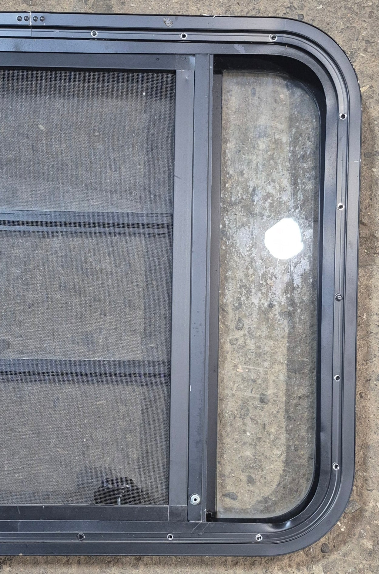 Used Black Radius Opening Window : 29 1/2