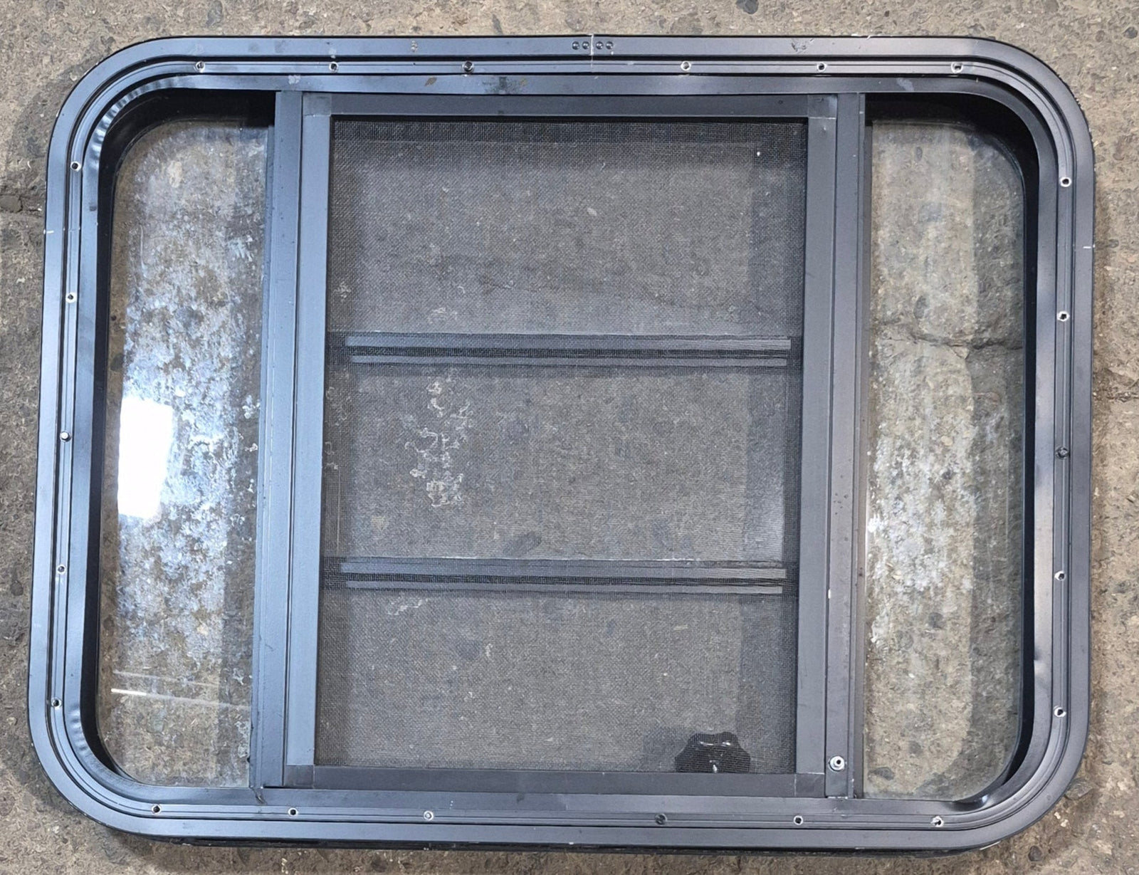 Used Black Radius Opening Window : 29 1/2