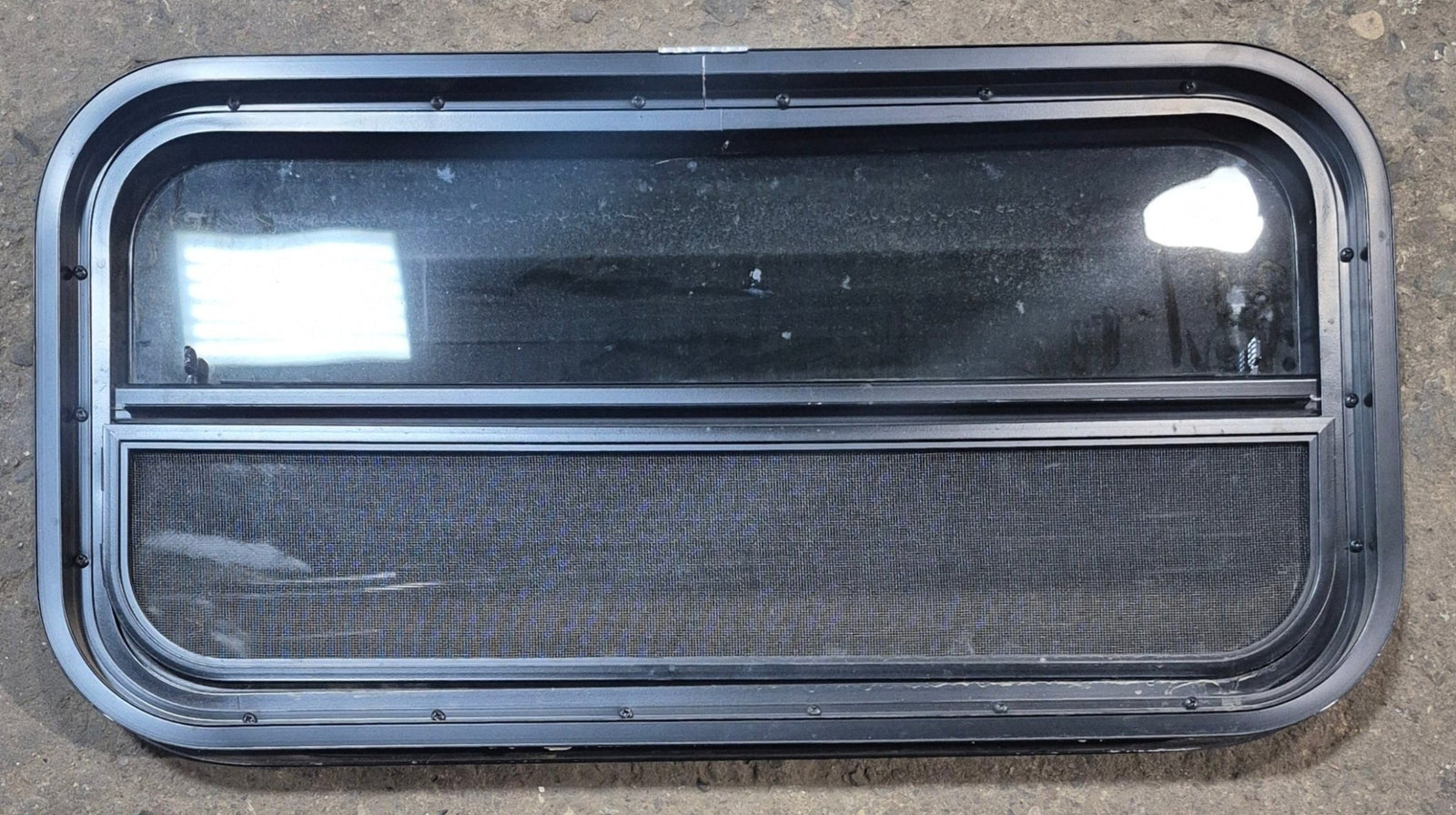 Used Black Radius Opening Window : 29 1/4