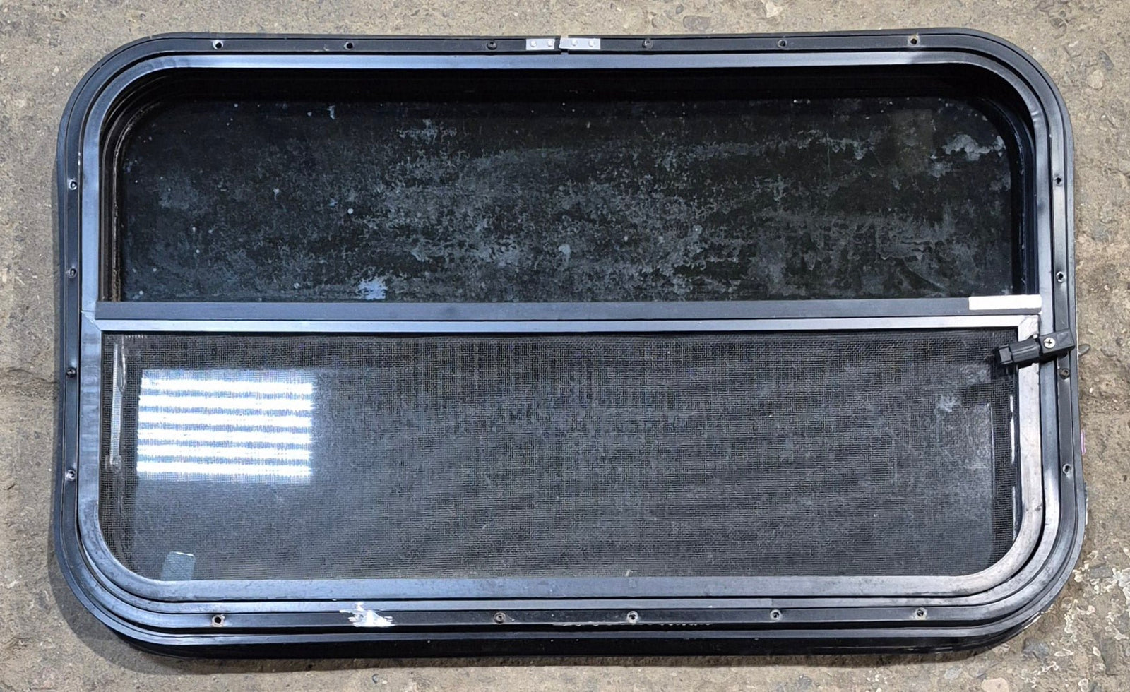 Used Black Radius Opening Window : 29 1/4