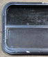 Used Black Radius Opening Window : 29 1/4" W x 17 1/2" H x 1 1/4" - Young Farts RV Parts