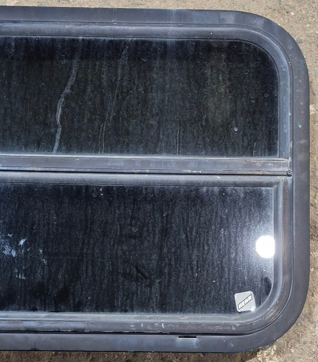 Used Black Radius Opening Window : 29 1/4