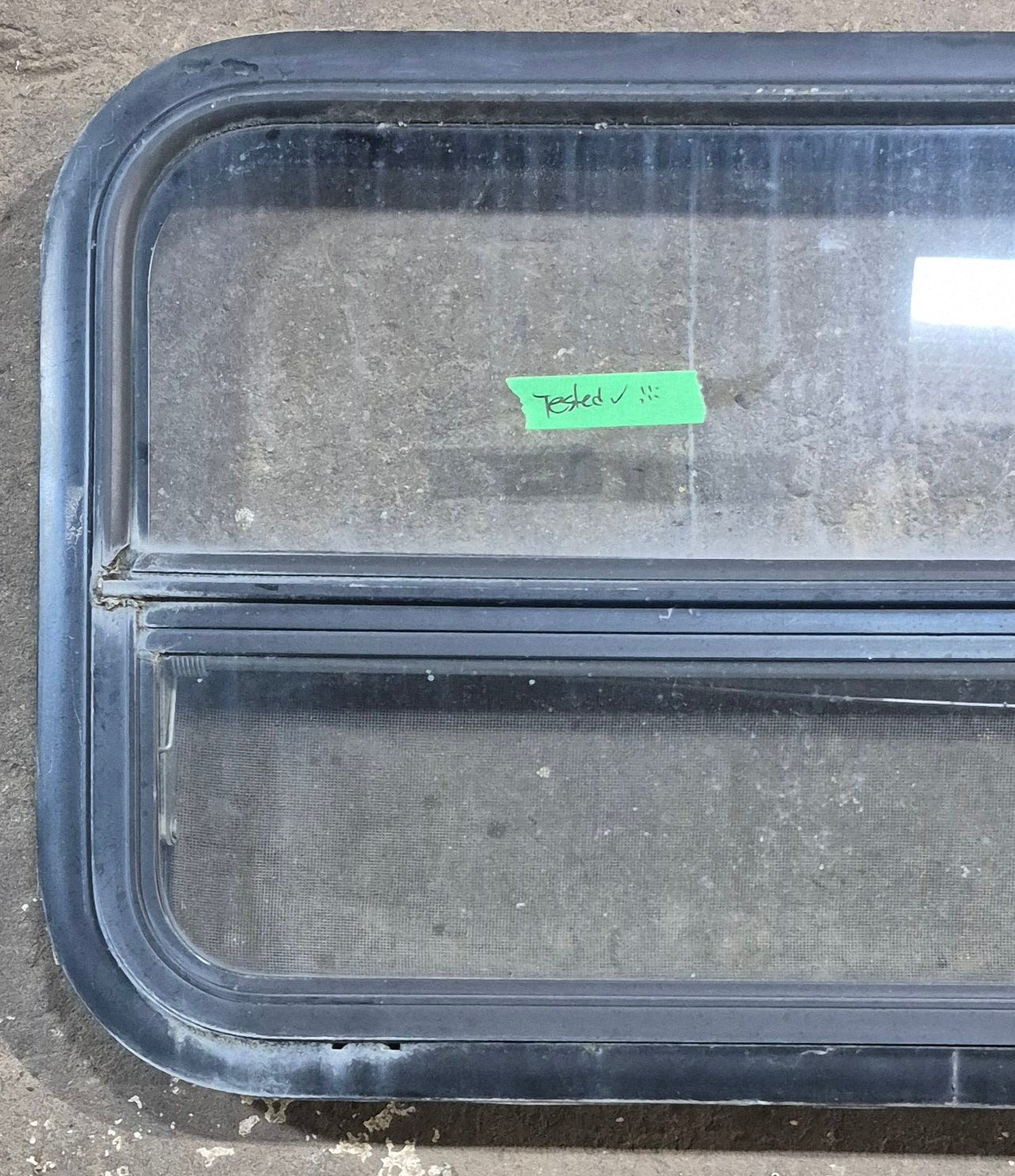 Used Black Radius Opening Window : 29 1/4
