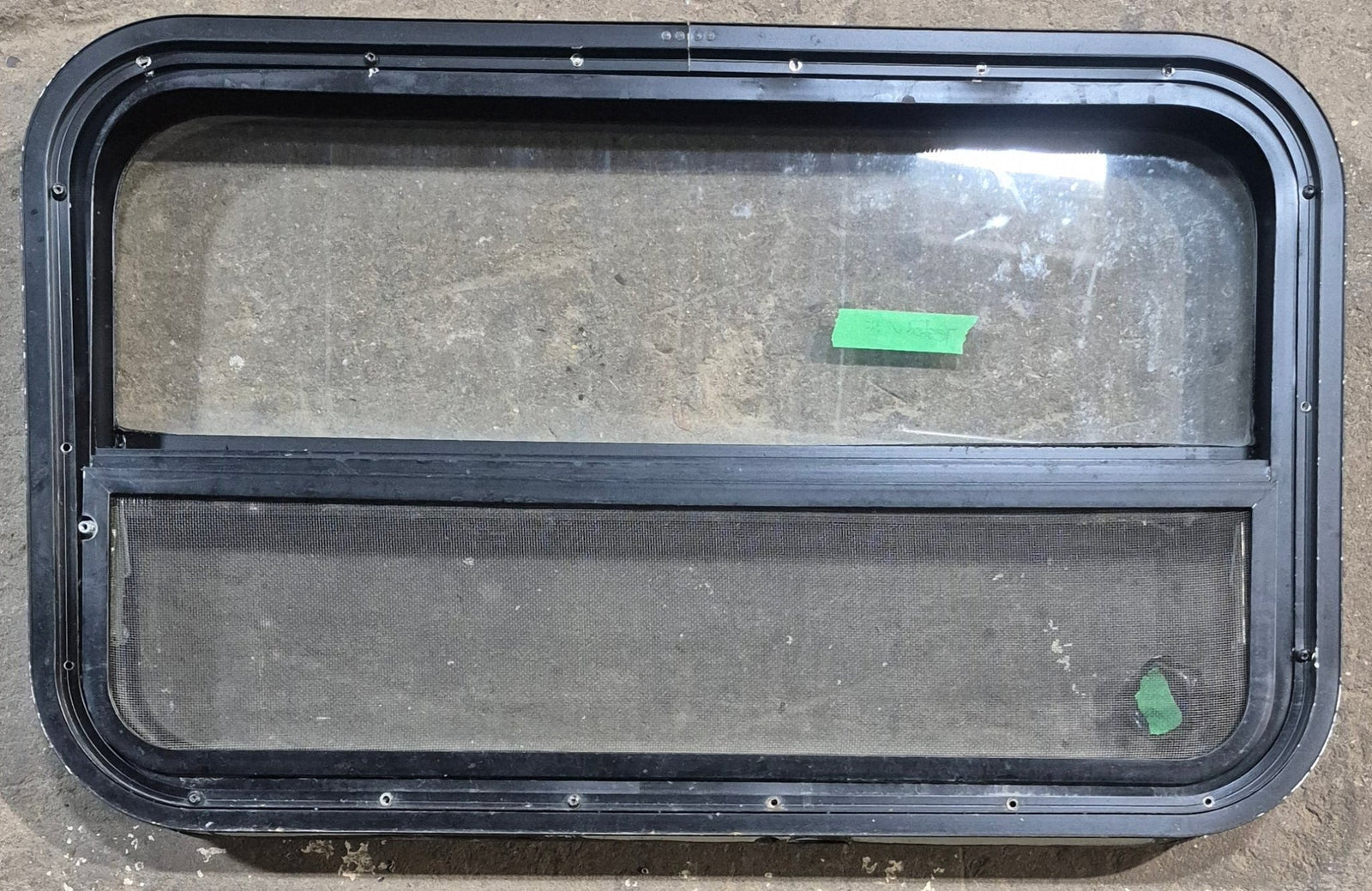 Used Black Radius Opening Window : 29 1/4