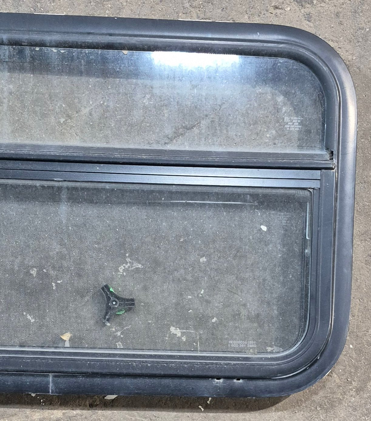 Used Black Radius Opening Window : 29 1/4