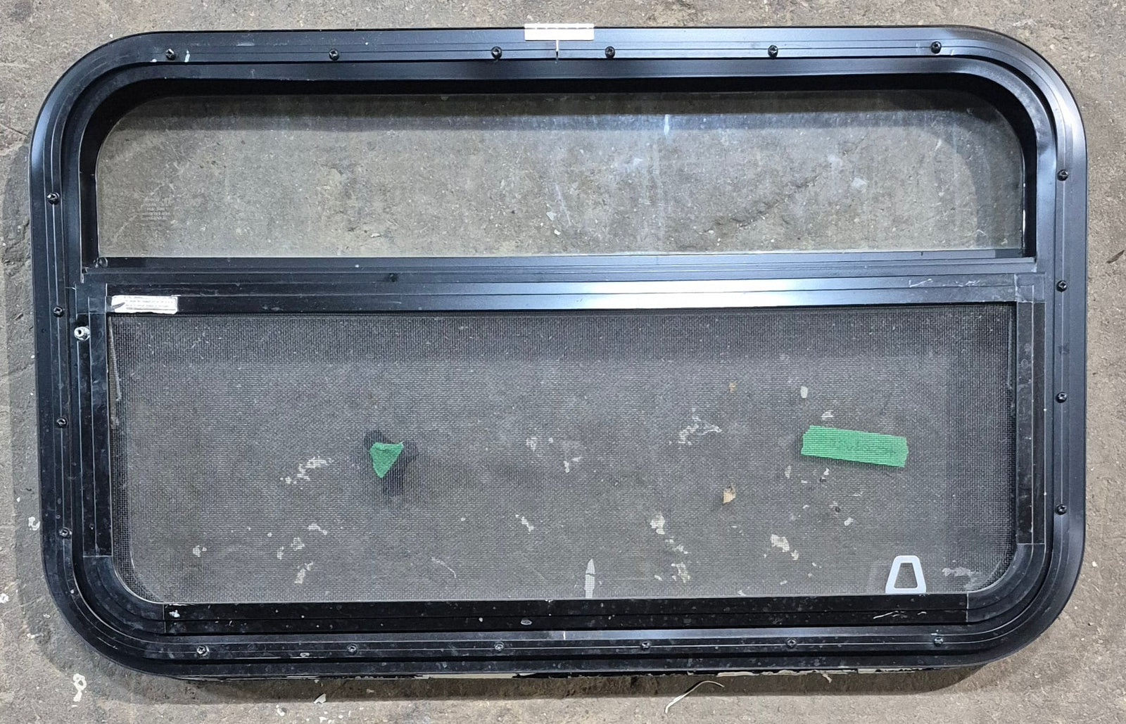 Used Black Radius Opening Window : 29 1/4
