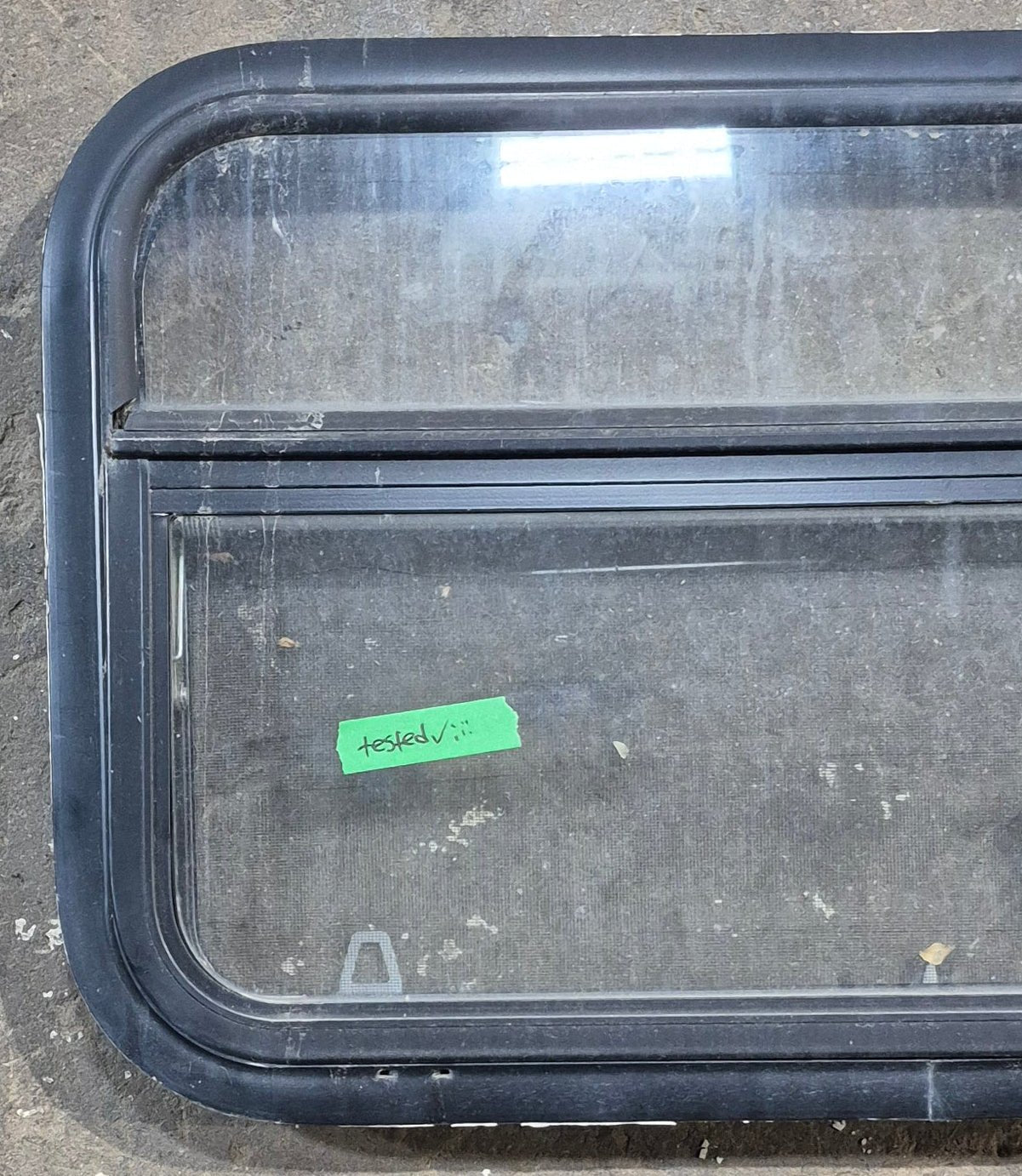 Used Black Radius Opening Window : 29 1/4