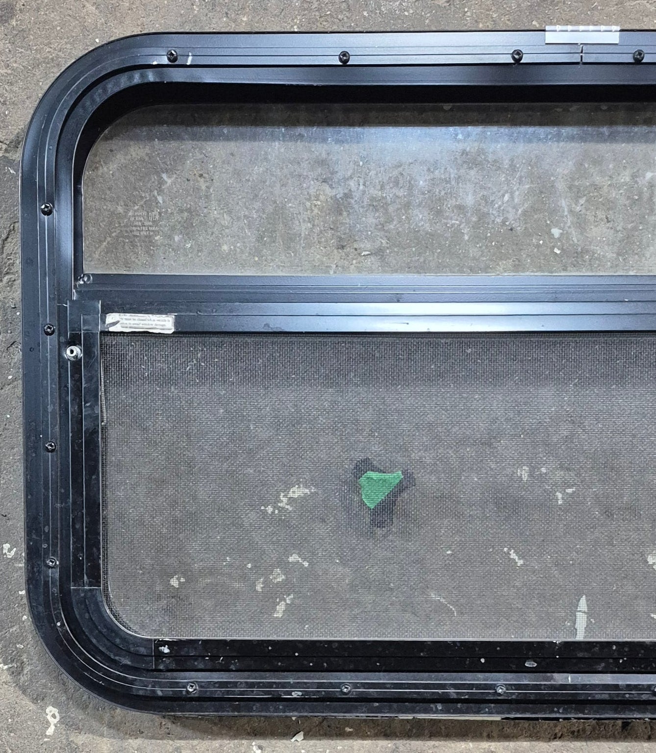 Used Black Radius Opening Window : 29 1/4