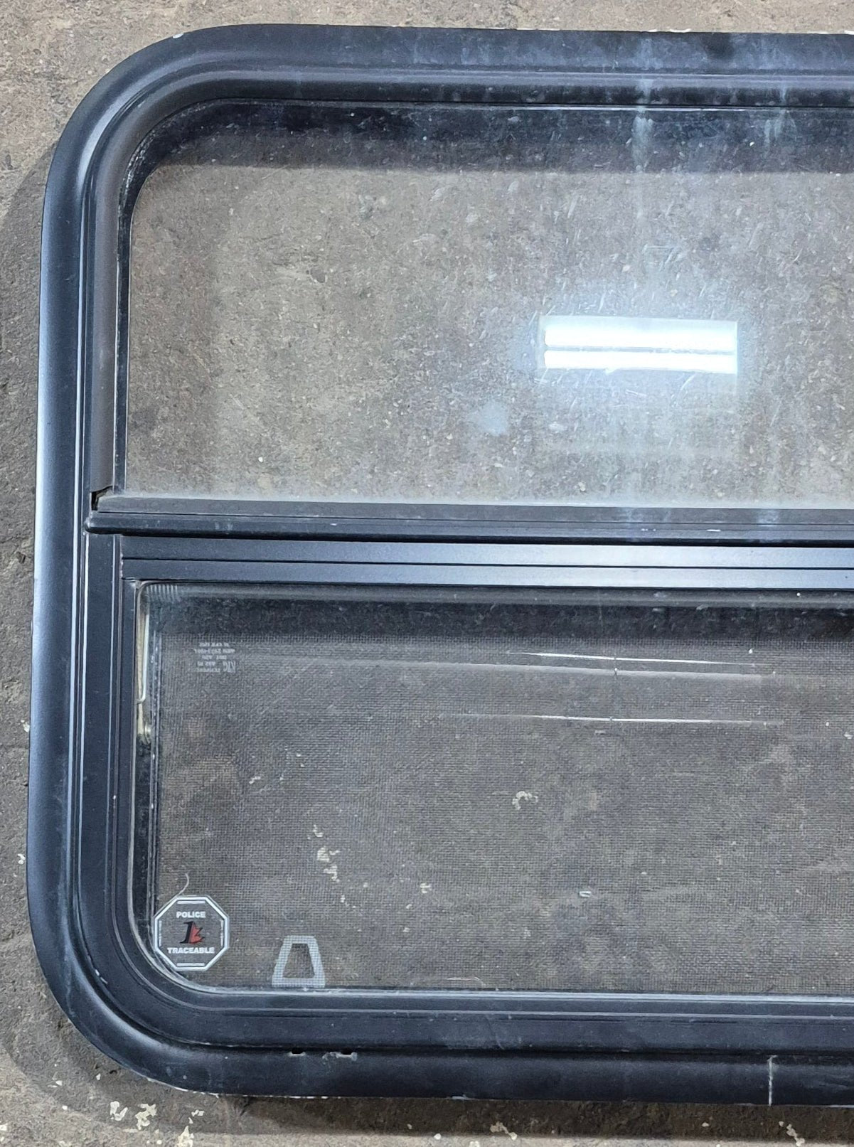 Used Black Radius Opening Window : 29 1/4