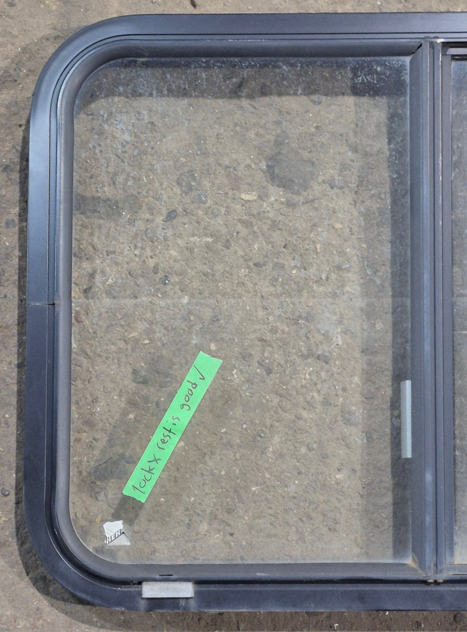 Used Black Radius Opening Window : 29 1/4
