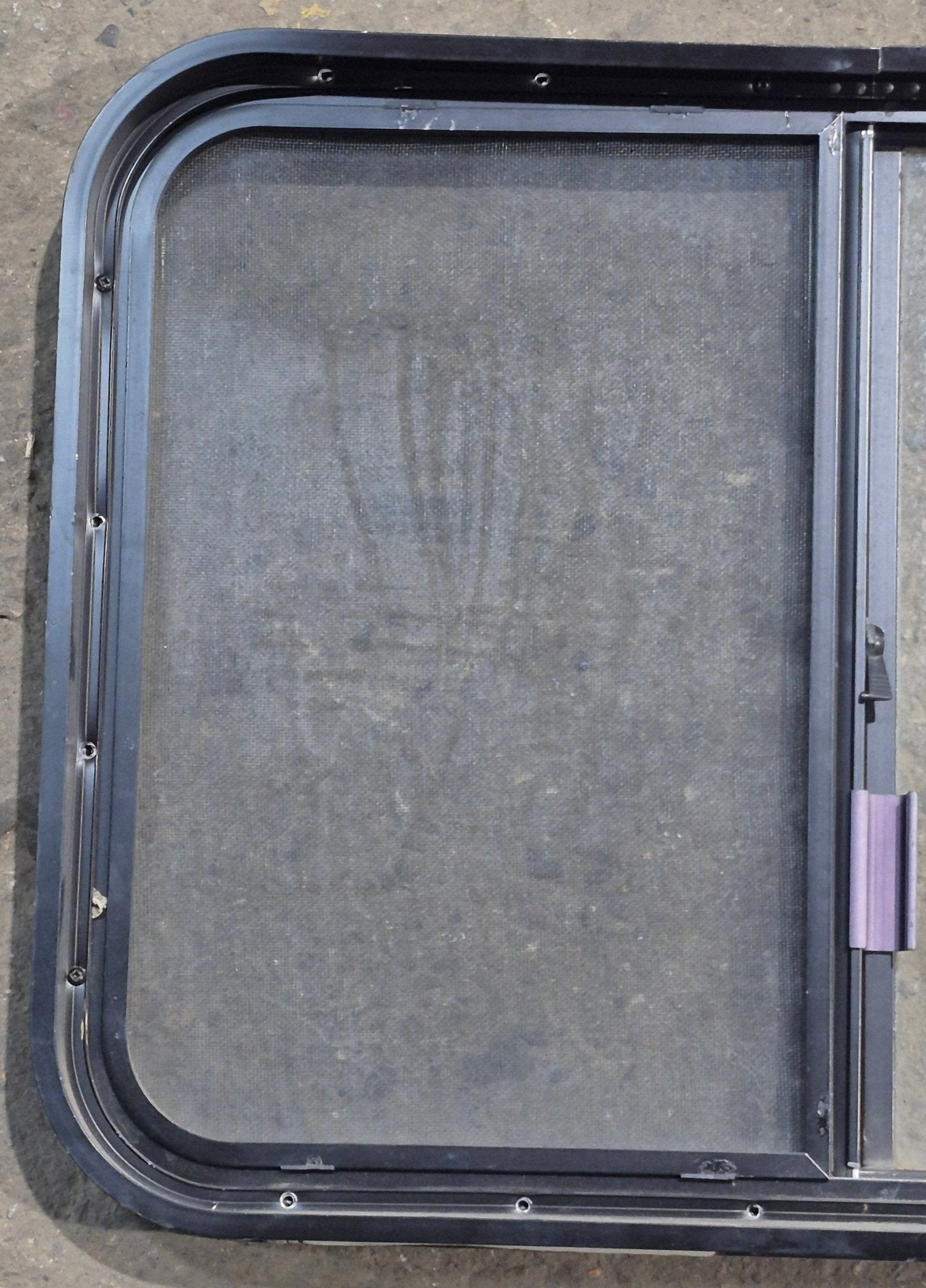Used Black Radius Opening Window : 29 1/4