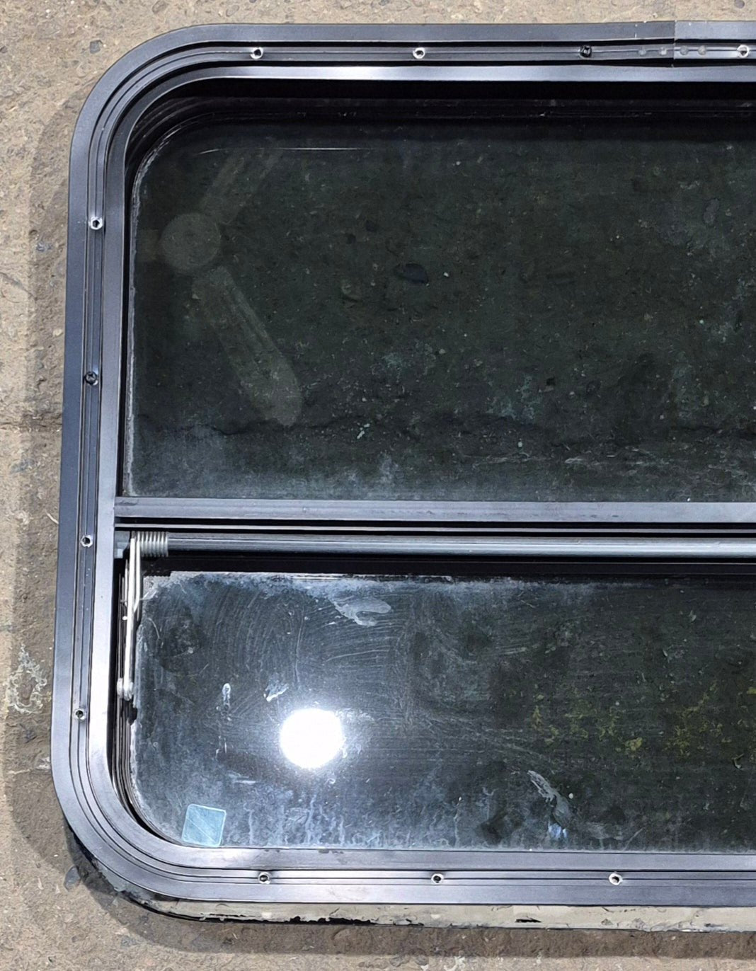 Used Black Radius Opening Window : 29 1/4