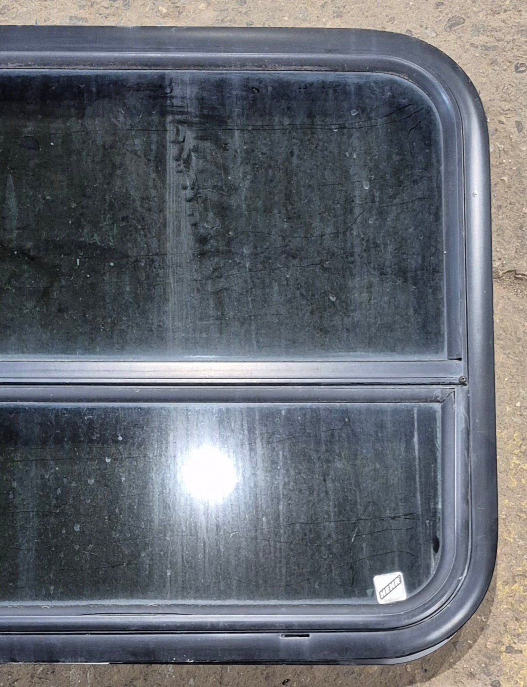 Used Black Radius Opening Window : 29 1/4