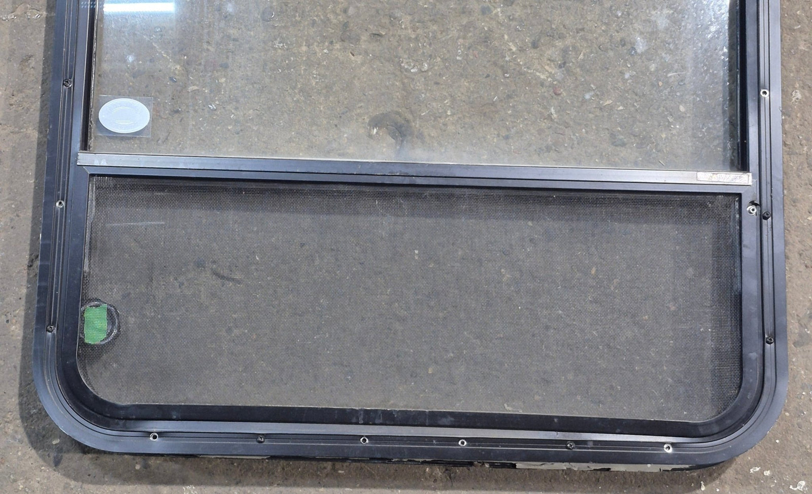 Used Black Radius Opening Window : 29 1/4