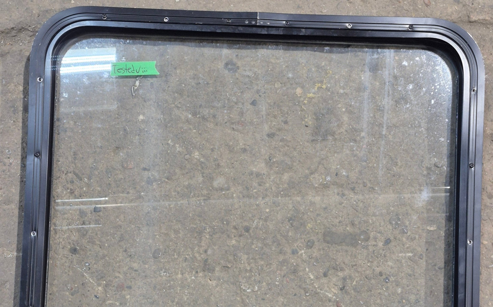Used Black Radius Opening Window : 29 1/4