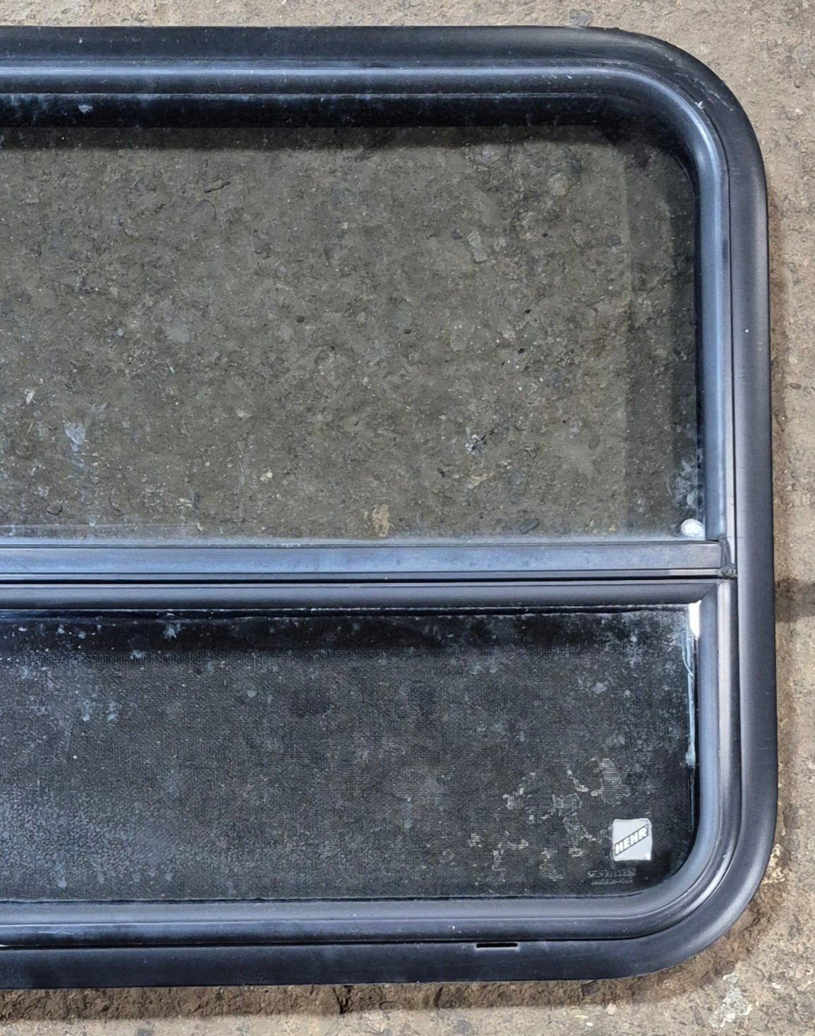 Used Black Radius Opening Window : 29 3/4