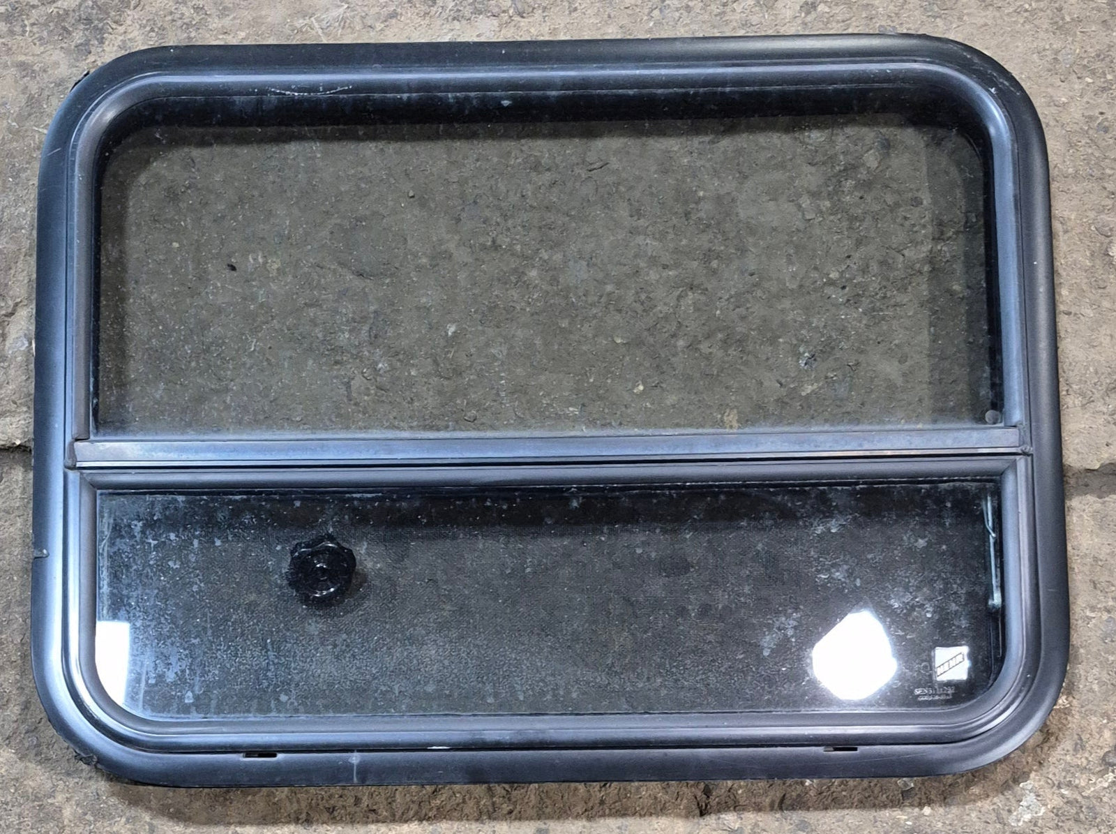 Used Black Radius Opening Window : 29 3/4