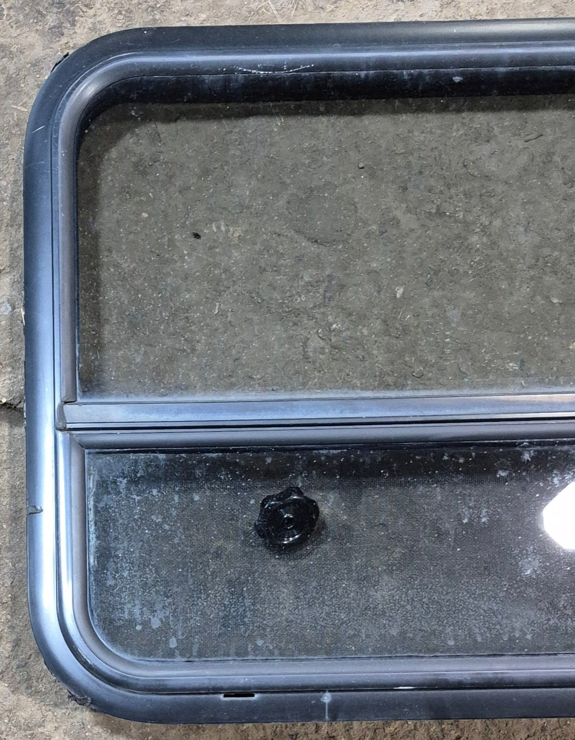 Used Black Radius Opening Window : 29 3/4