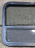 Used Black Radius Opening Window : 29 3/4" W x 21 1/2" H x 1 3/4" - Young Farts RV Parts