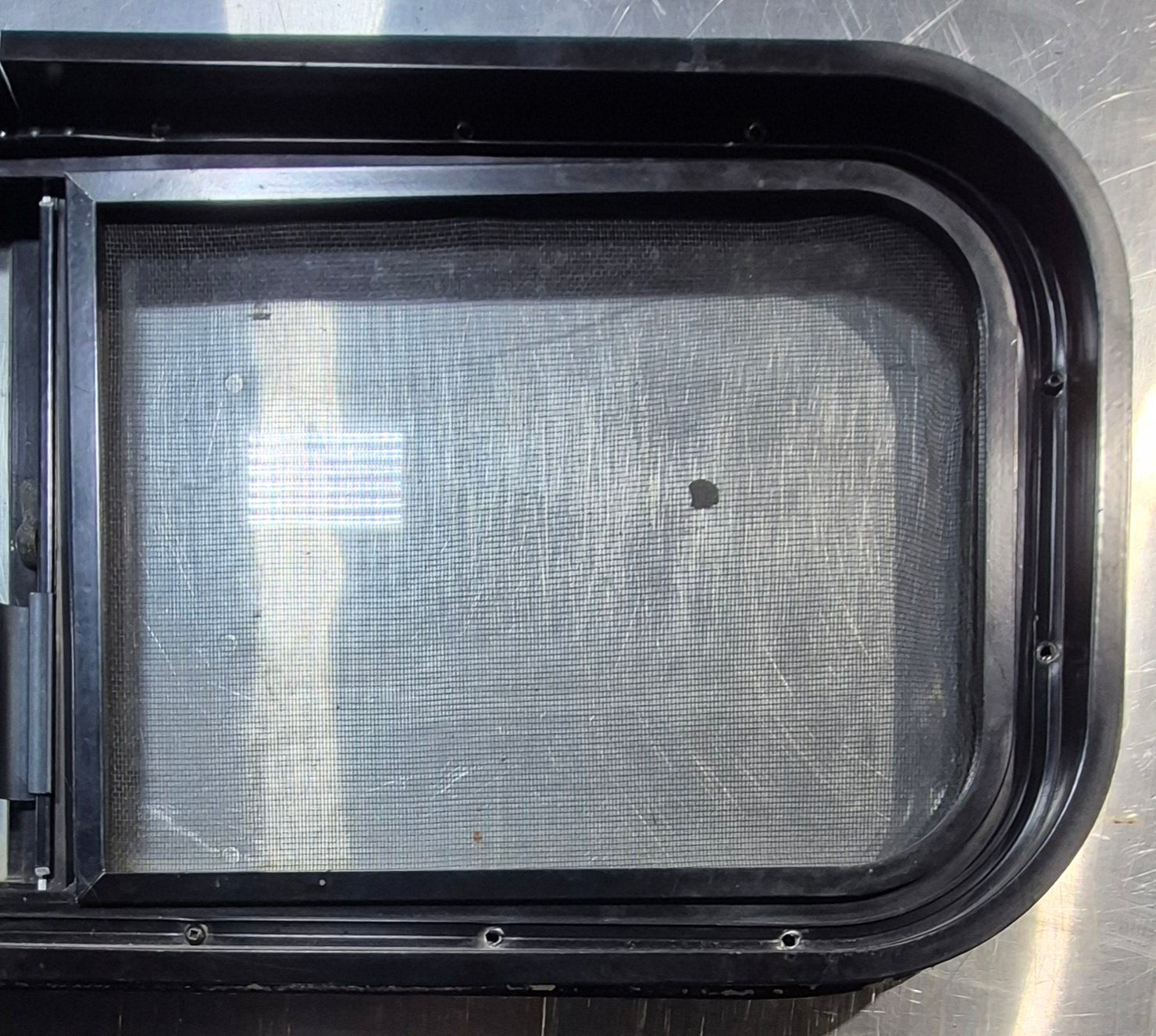 Used Black Radius Opening Window : 30 1/4