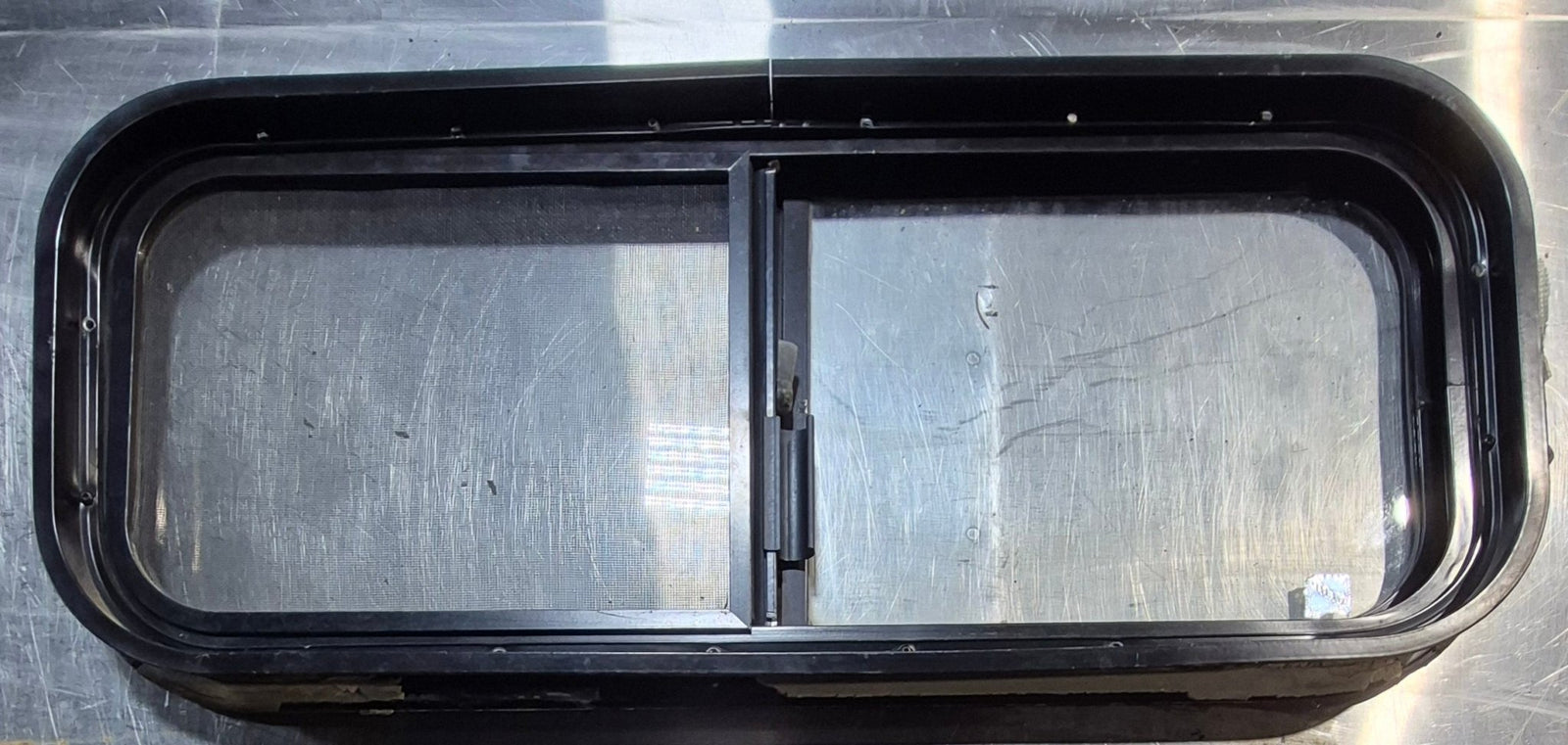 Used Black Radius Opening Window : 30 1/4