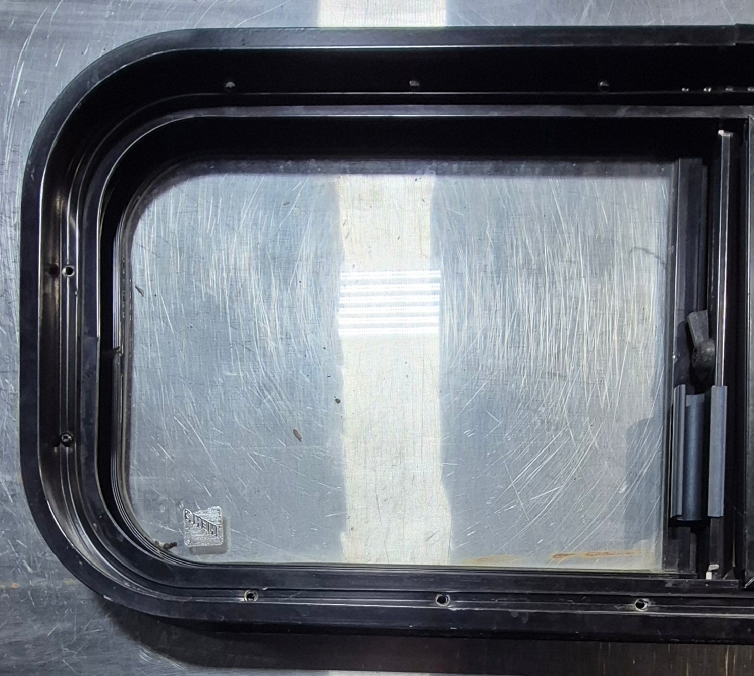 Used Black Radius Opening Window : 30 1/4